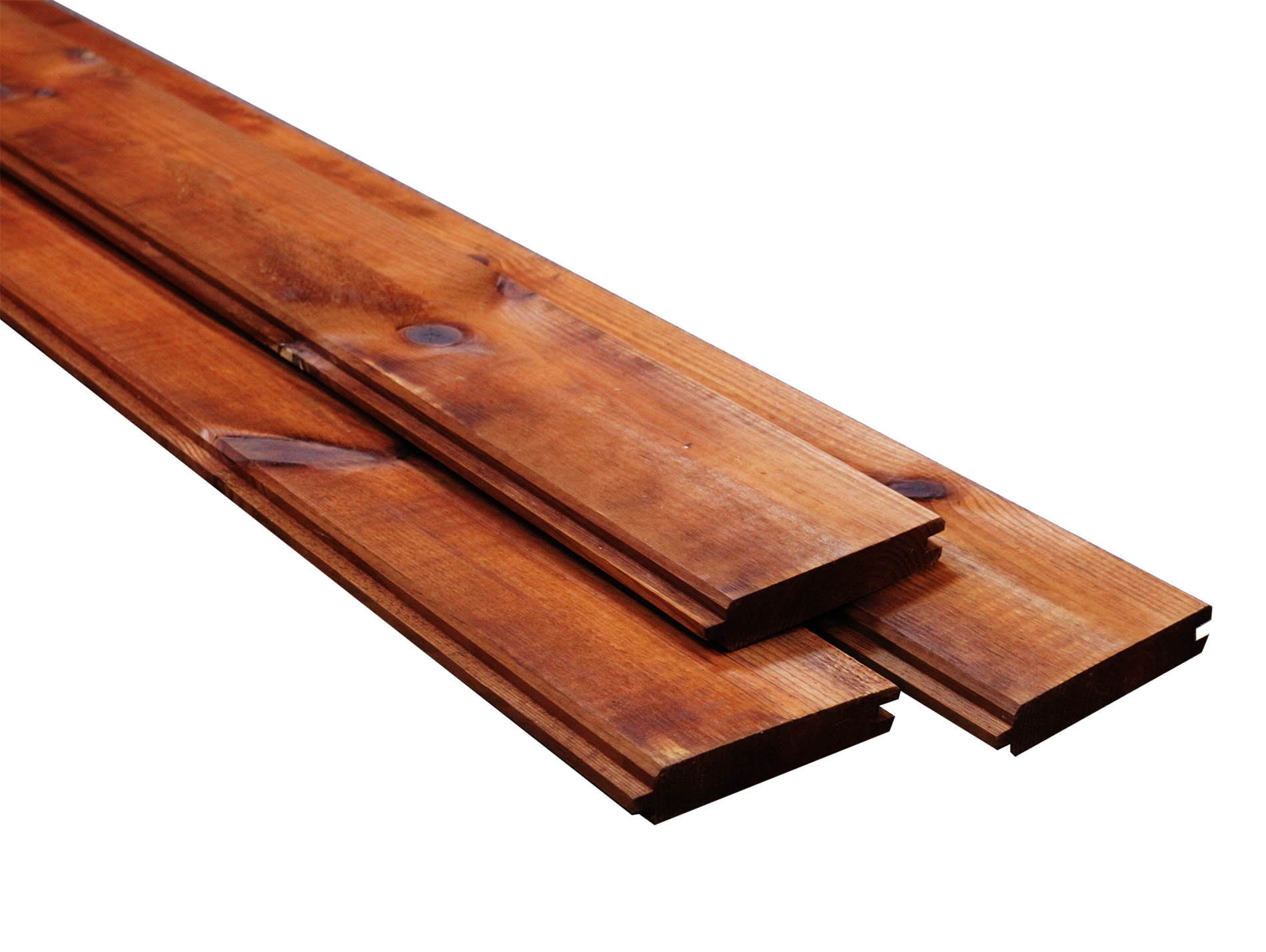 Lame emboitable de clôture H Eco bois L.180xH.14,5cm Ep.21mm brun