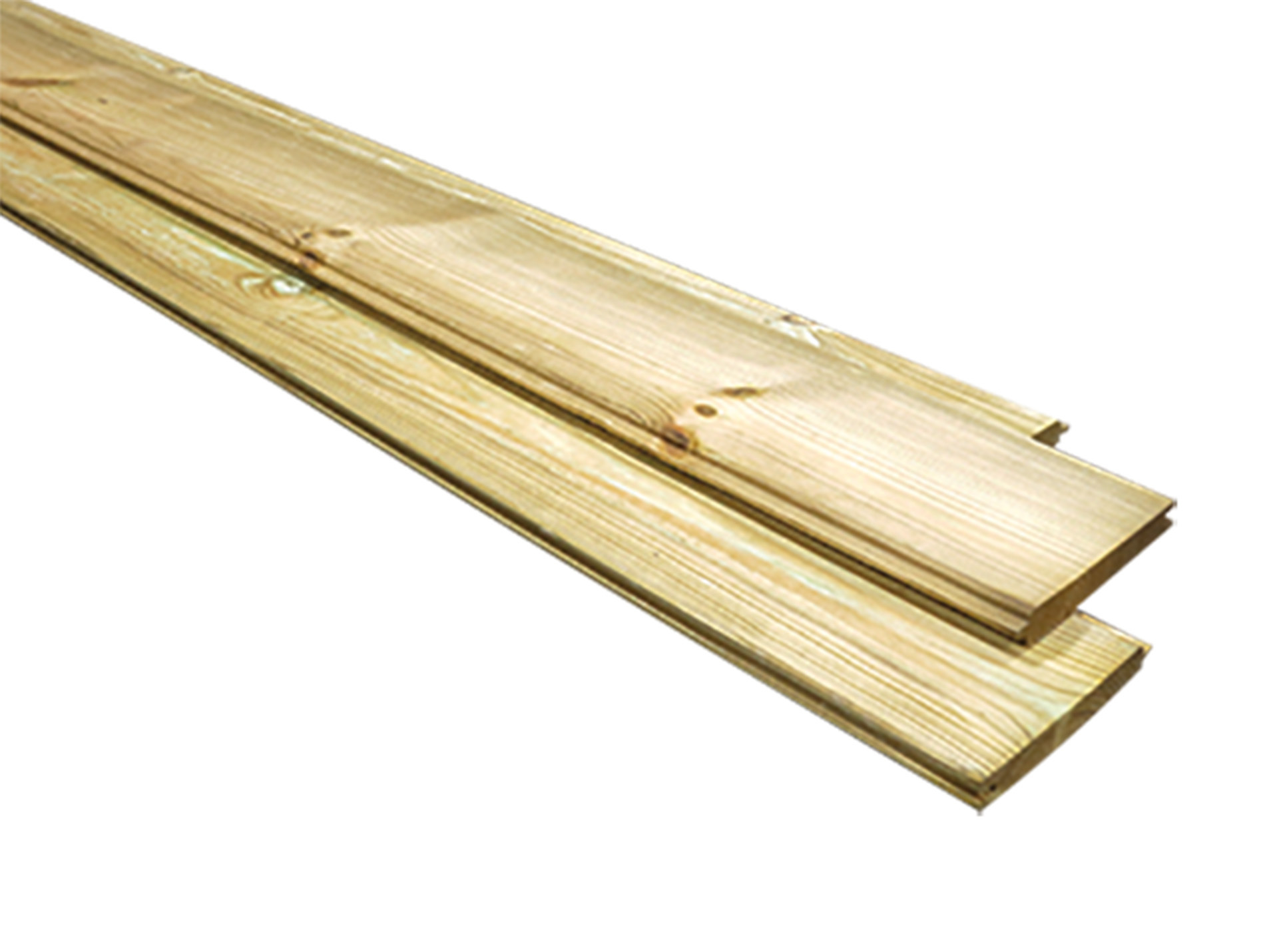 Lame emboitable de clôture H Eco bois L.200xH.14,5cm Ep.21mm vert