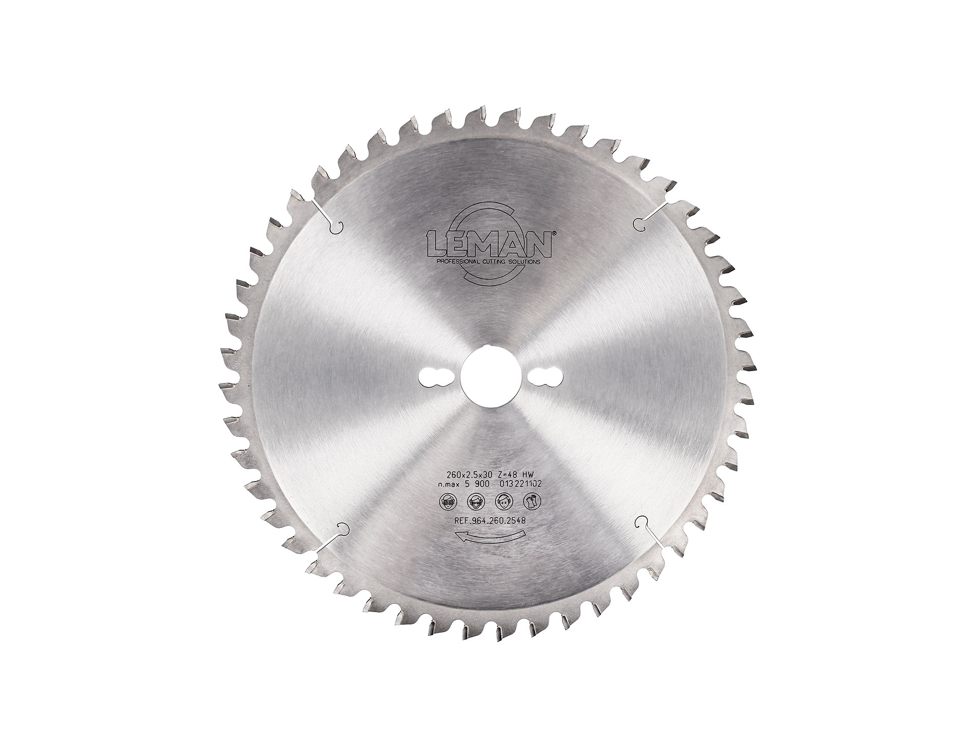 Lame carbure portative pour bois LEMAN Ø255mm 48 dents