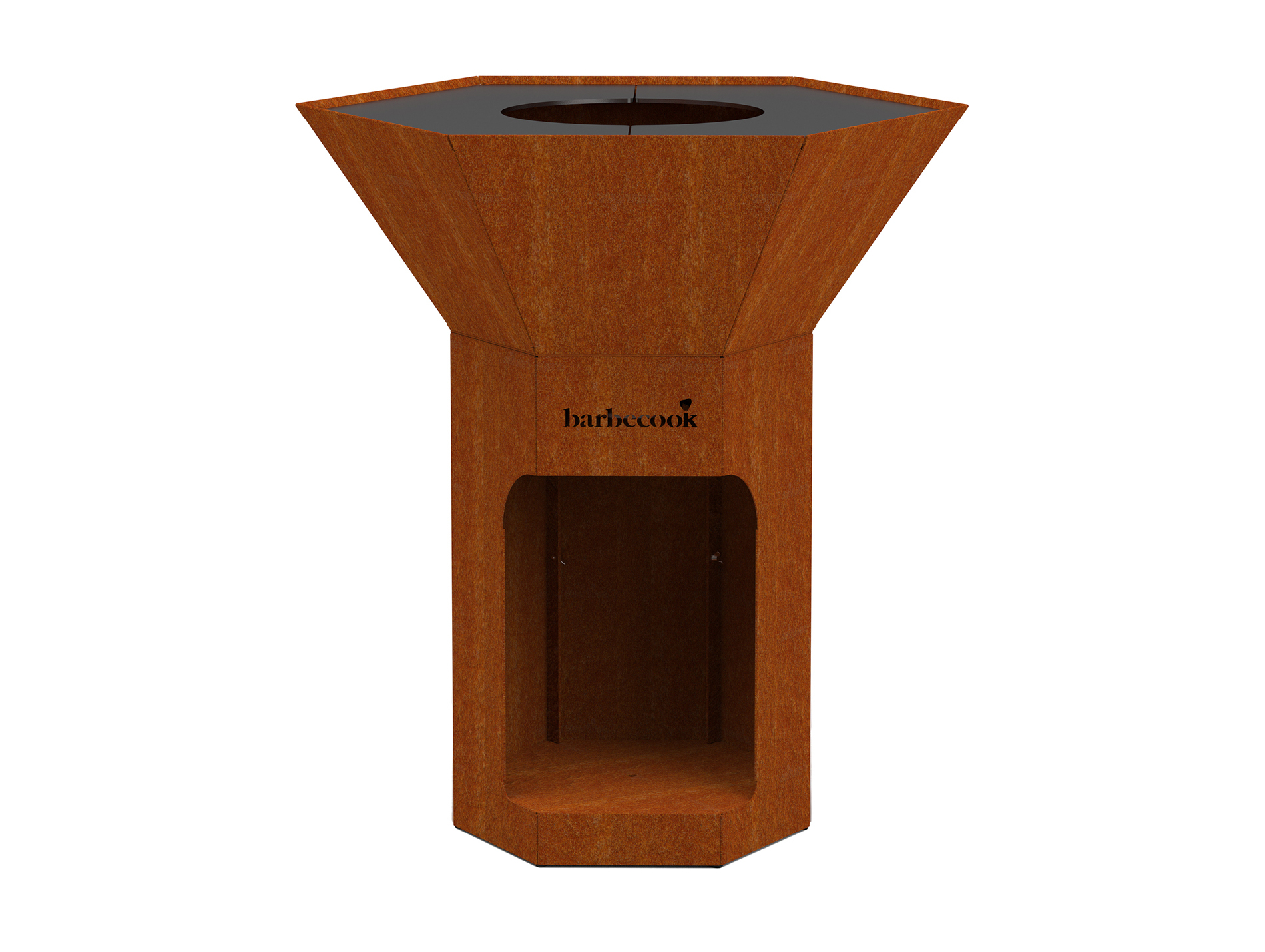 Brasero plancha BARBECOOK Nestor en acier Corten