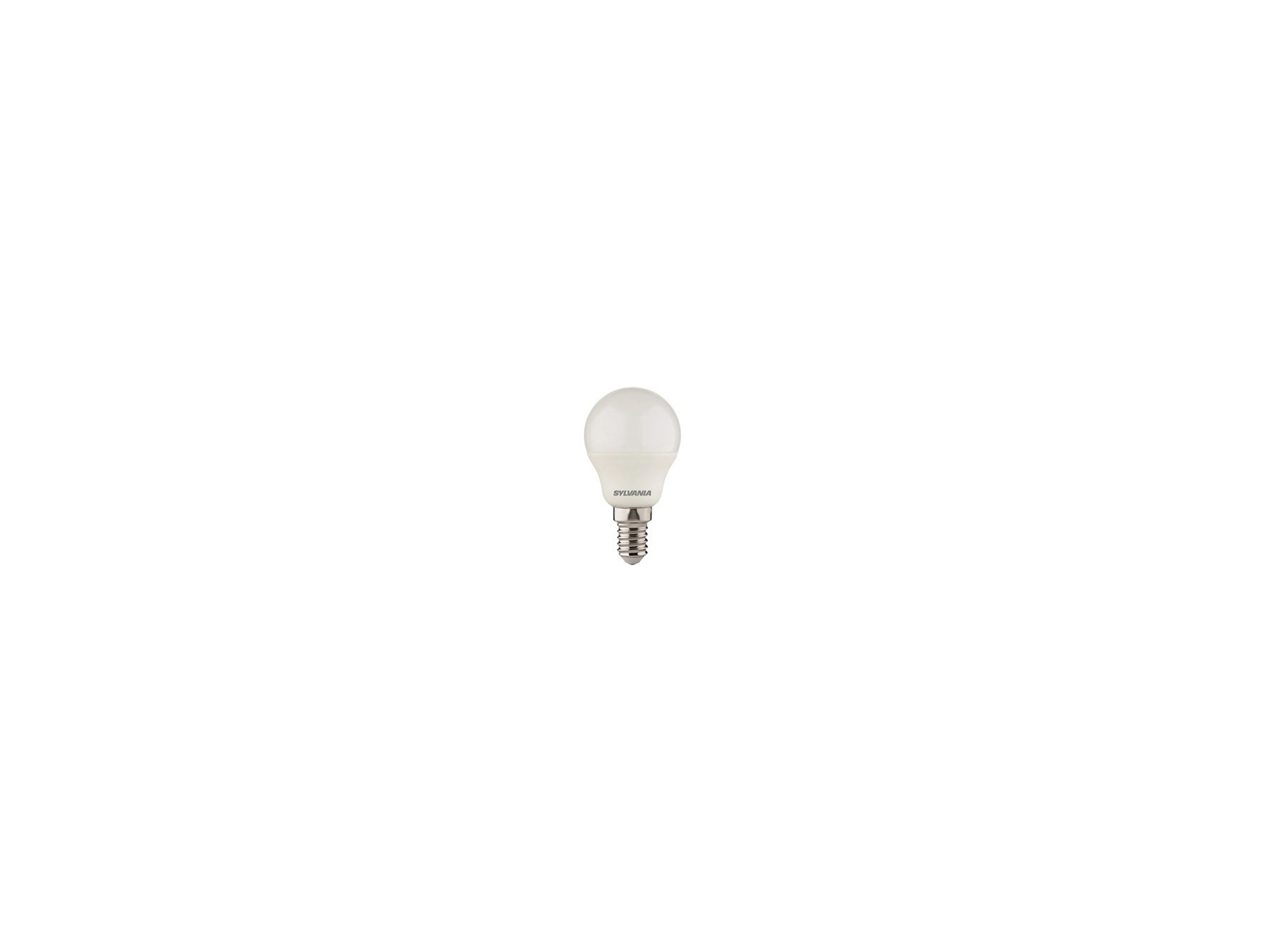 Ampoule LED SYLVANIA Sphérique dépolie E14 6,5W 806lm 2700K