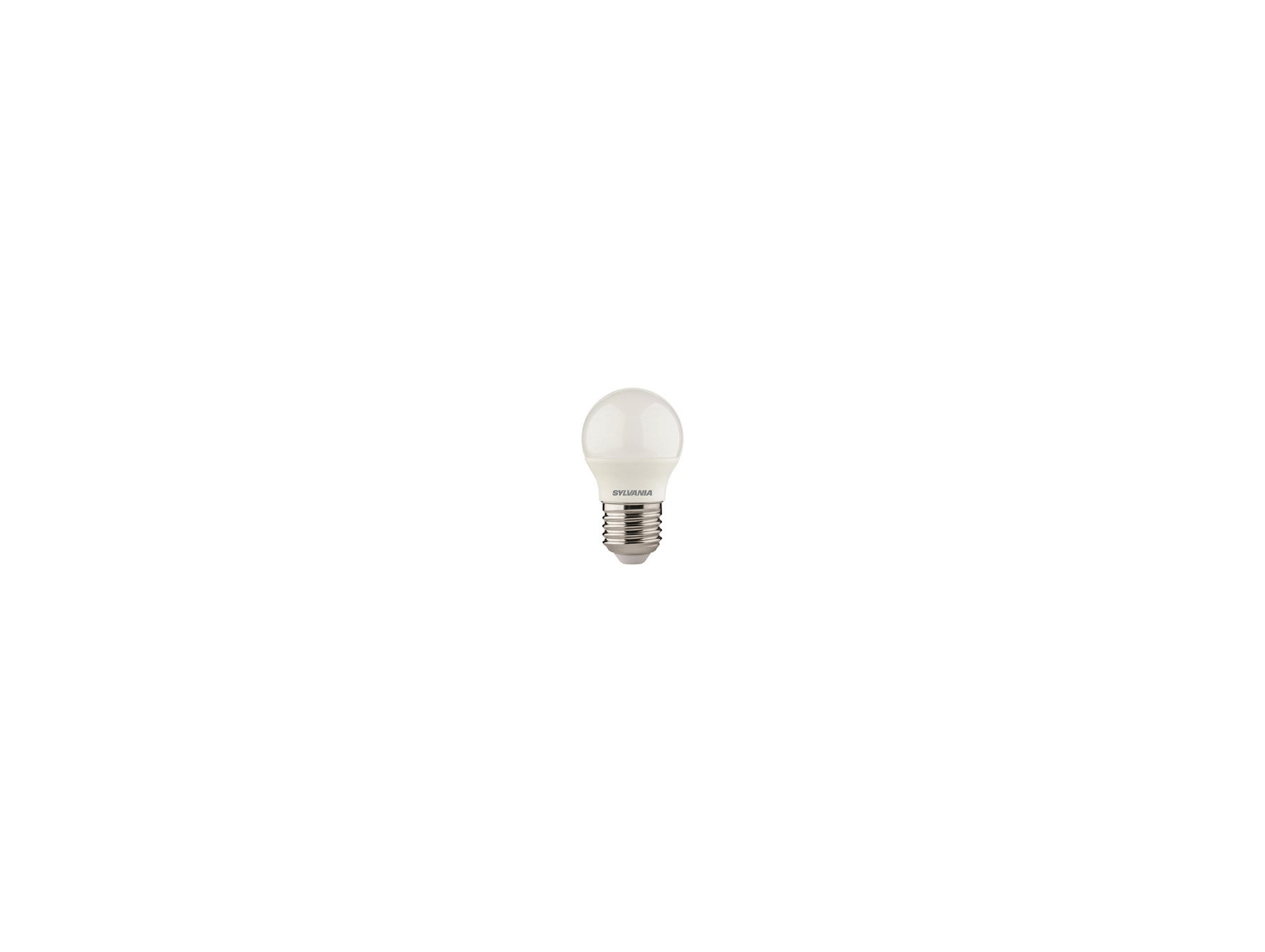 Ampoule LED SYLVANIA Sphérique dépolie E27 4,5W 470lm 2700K x4