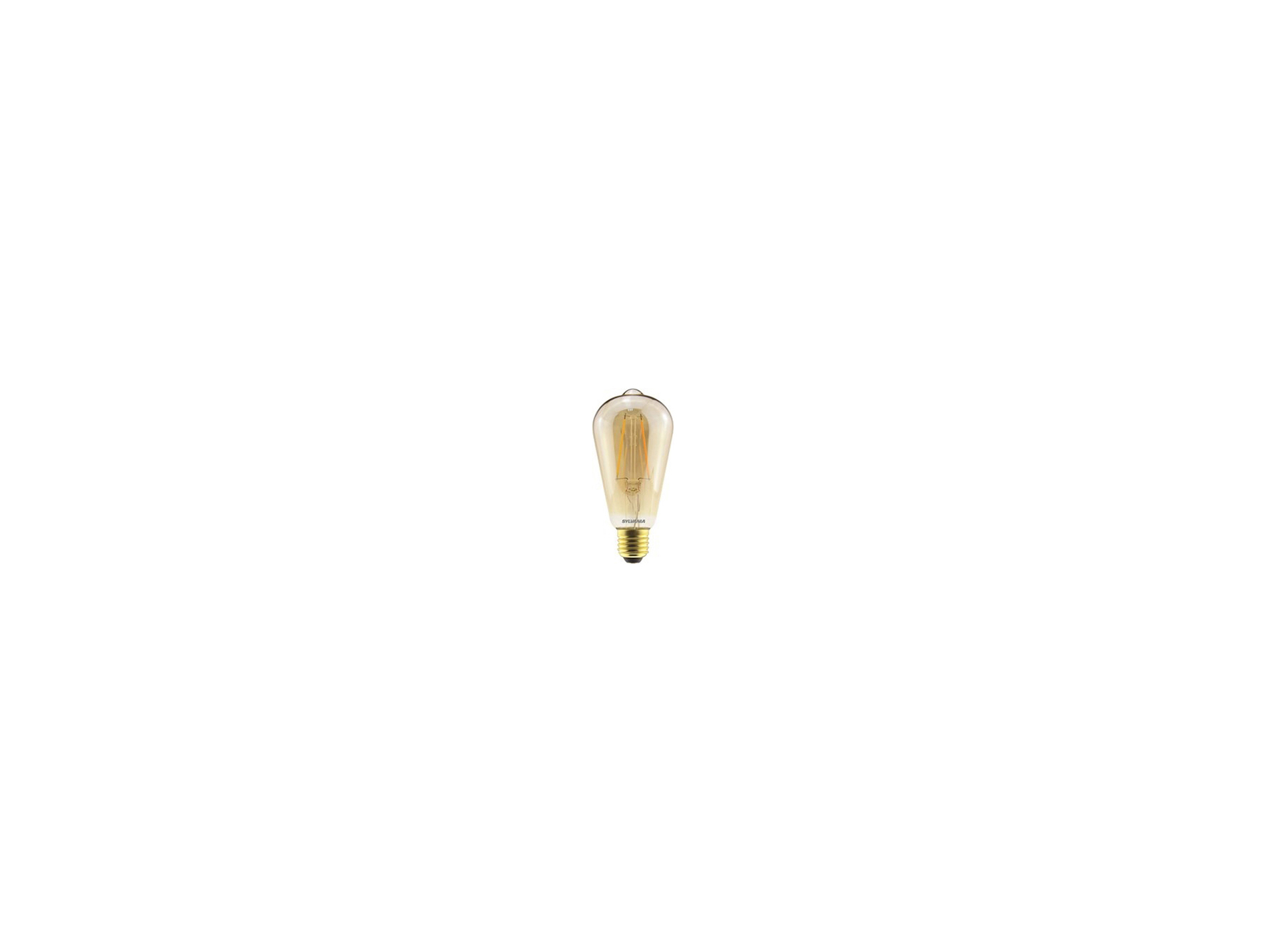Ampoule LED XANLITE Rétro ST64 ambrée E27 4,5W 420lm 2500K