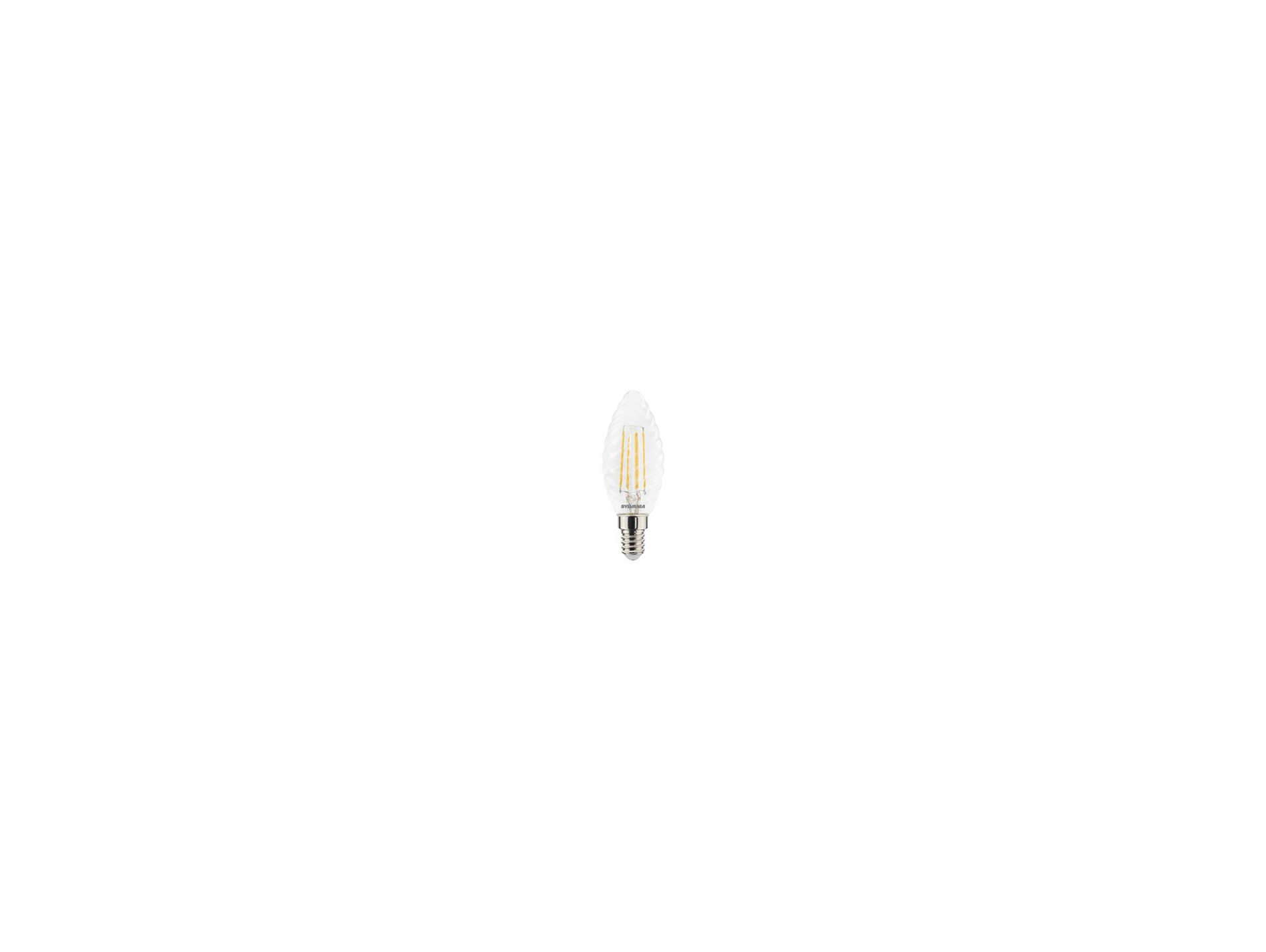 Ampoule LED SYLVANIA Retro Flamme torsadé E14 4,5W 470lm 2700K