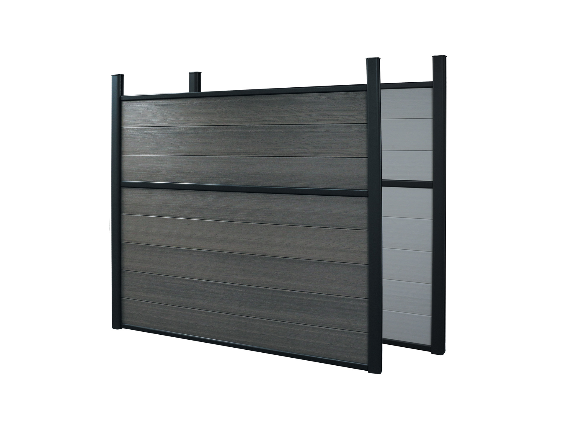 Lame emboitable H intermédiaire clôture L.1,80m écume