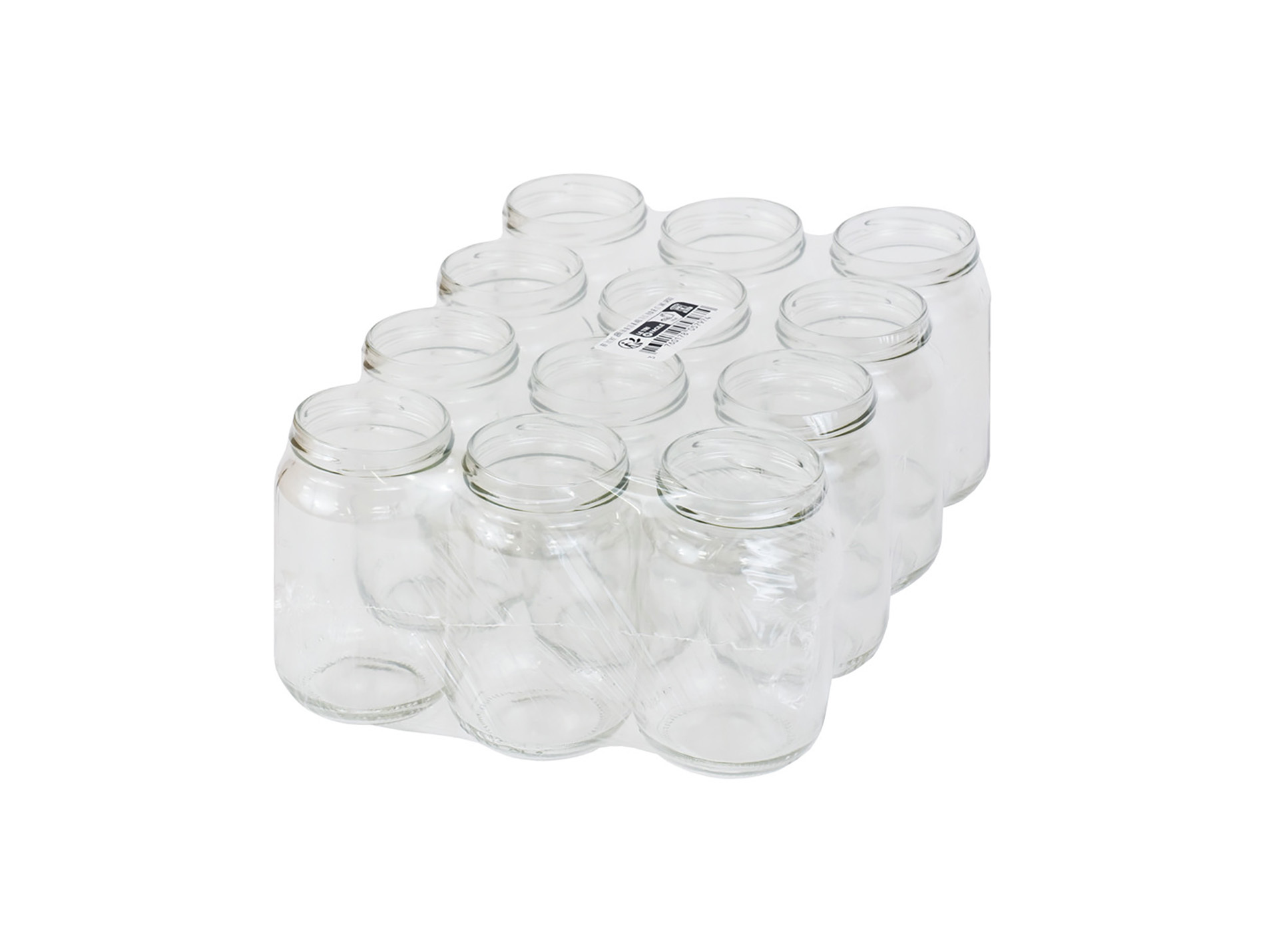 Pack de 12 Pots en verre pour miel 385ml