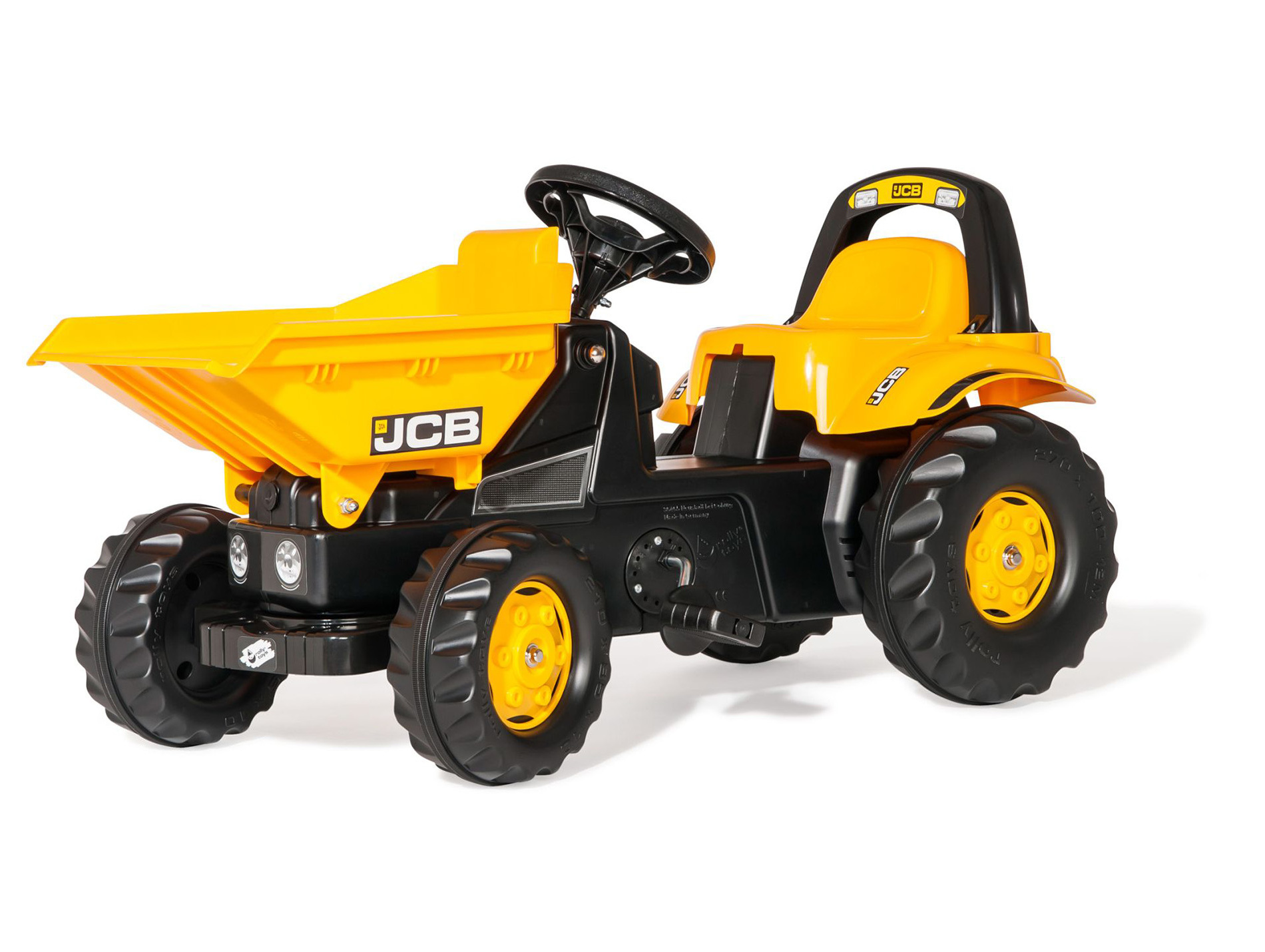 Tracteur à pédales ROLLY TOYS RollyKid Dumper JCB jaune