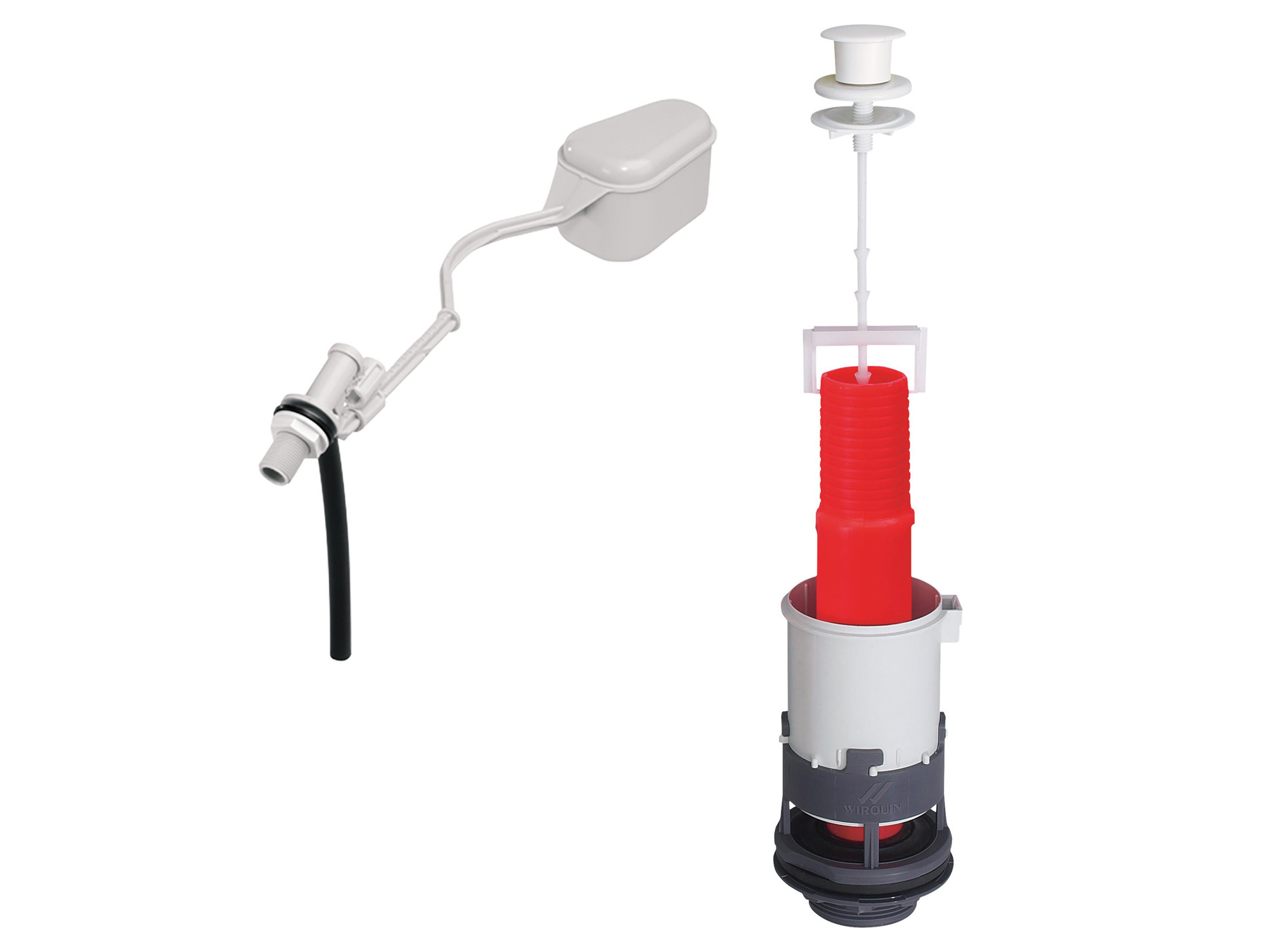 Mécanisme simple chasse à tirette WIRQUIN MX + robinet F12
