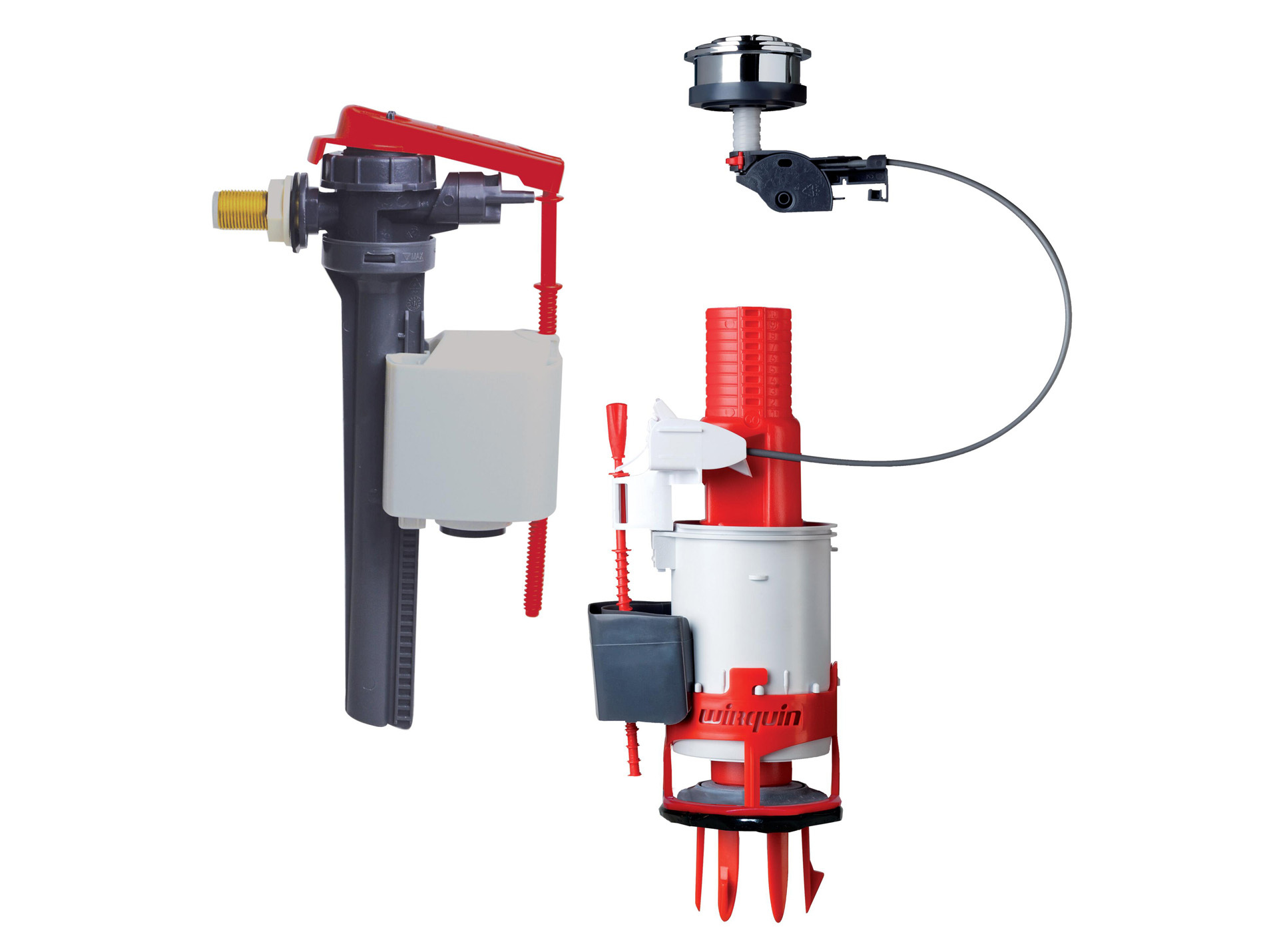 Mécanisme double chasse WIRQUIN Easy + robinet Jollyfill