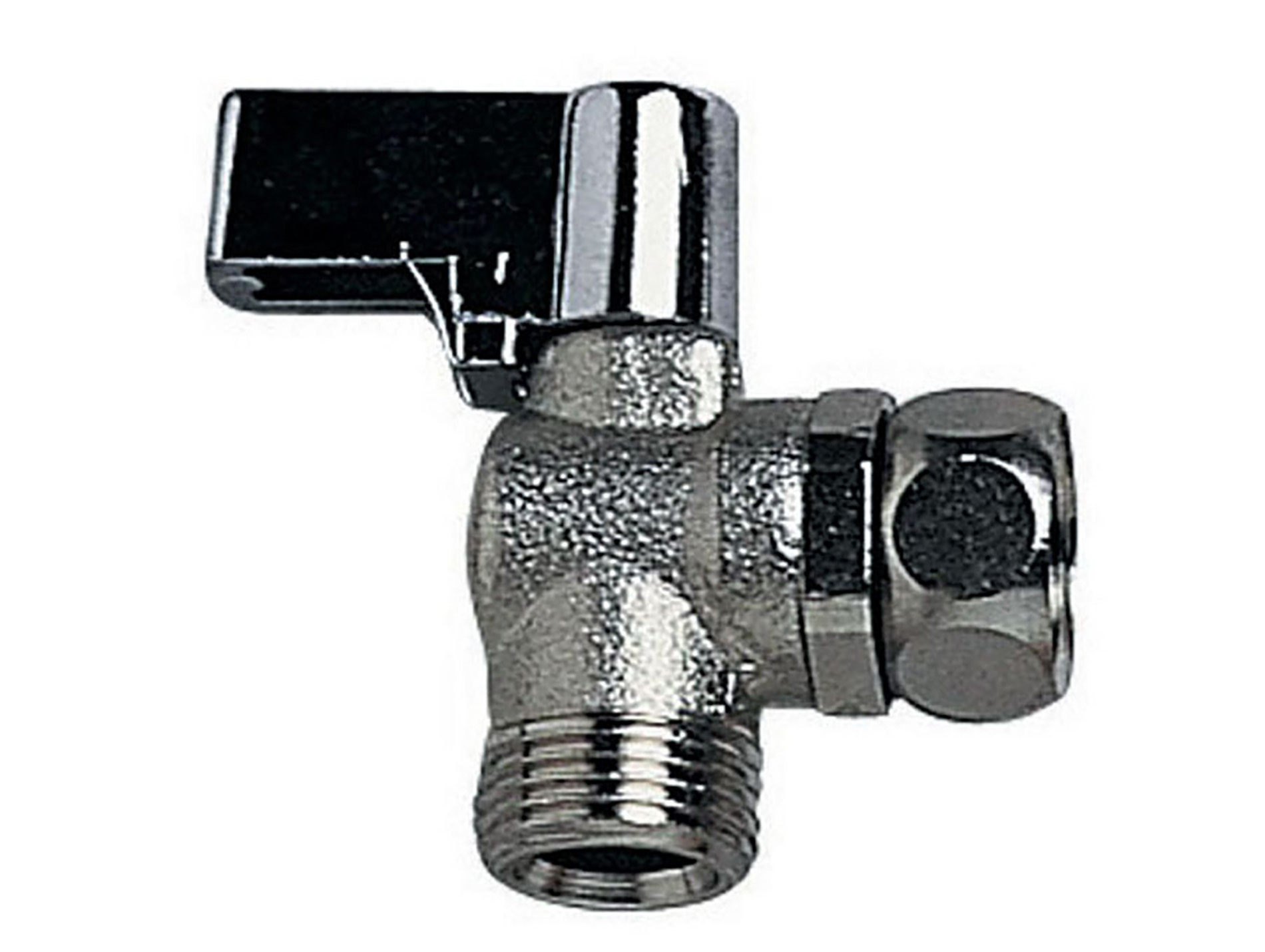 Robinet d'arrêt équerre 1/4 tour WIRQUIN Laiton nickelé chromé R29
