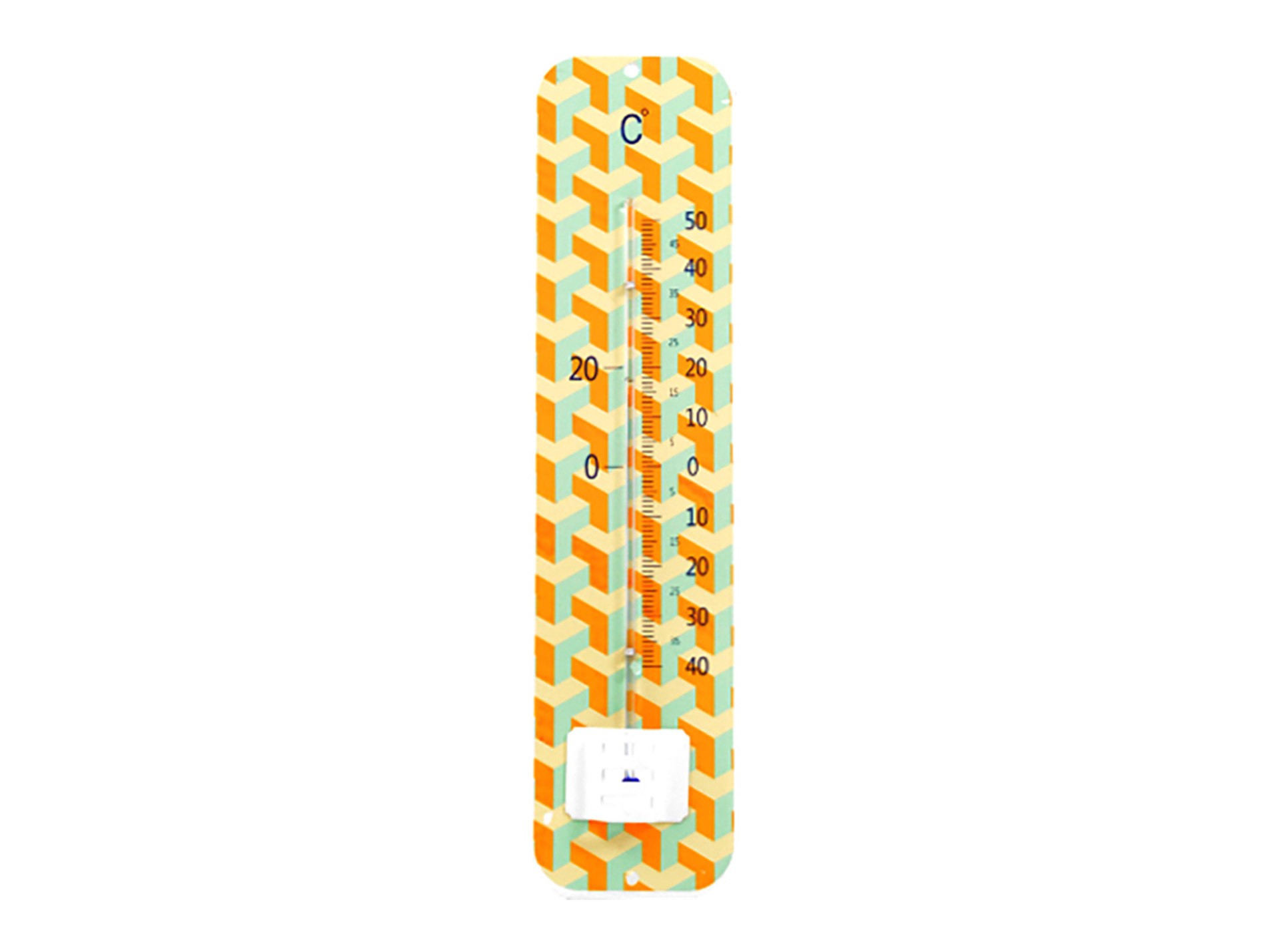 Thermomètre STIL métal avec décord géométrique 29cm