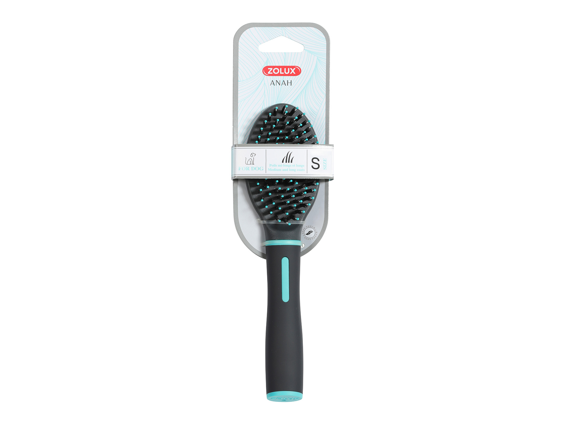 Brosse bi-matière ZOLUX Anah taille S