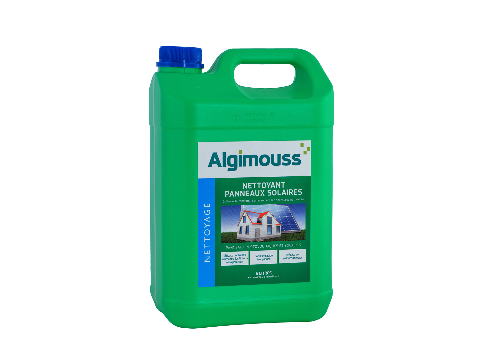 Nettoyant ALGIMOUSS salissures panneaux solaires 5L