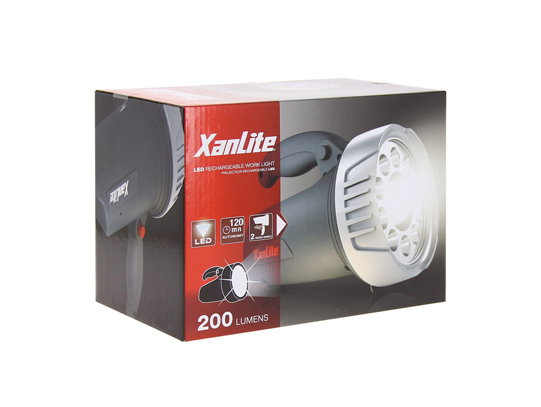 Projecteur Led main sans fil rechargeable 200lm
