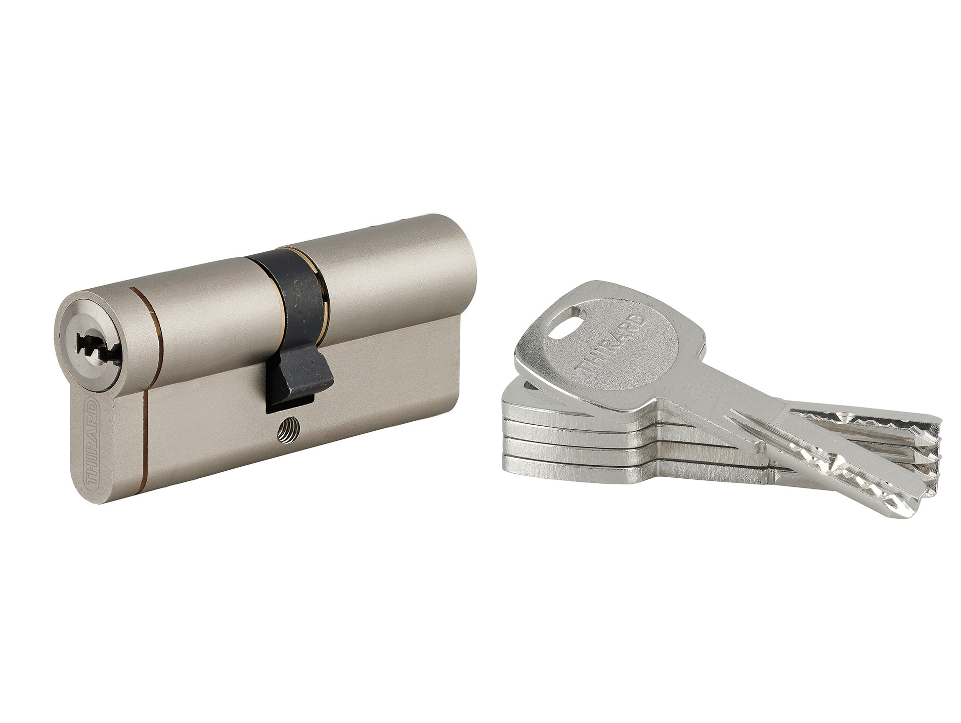 Cylindre THIRARD Transit 1 40x40mm laiton nickelé