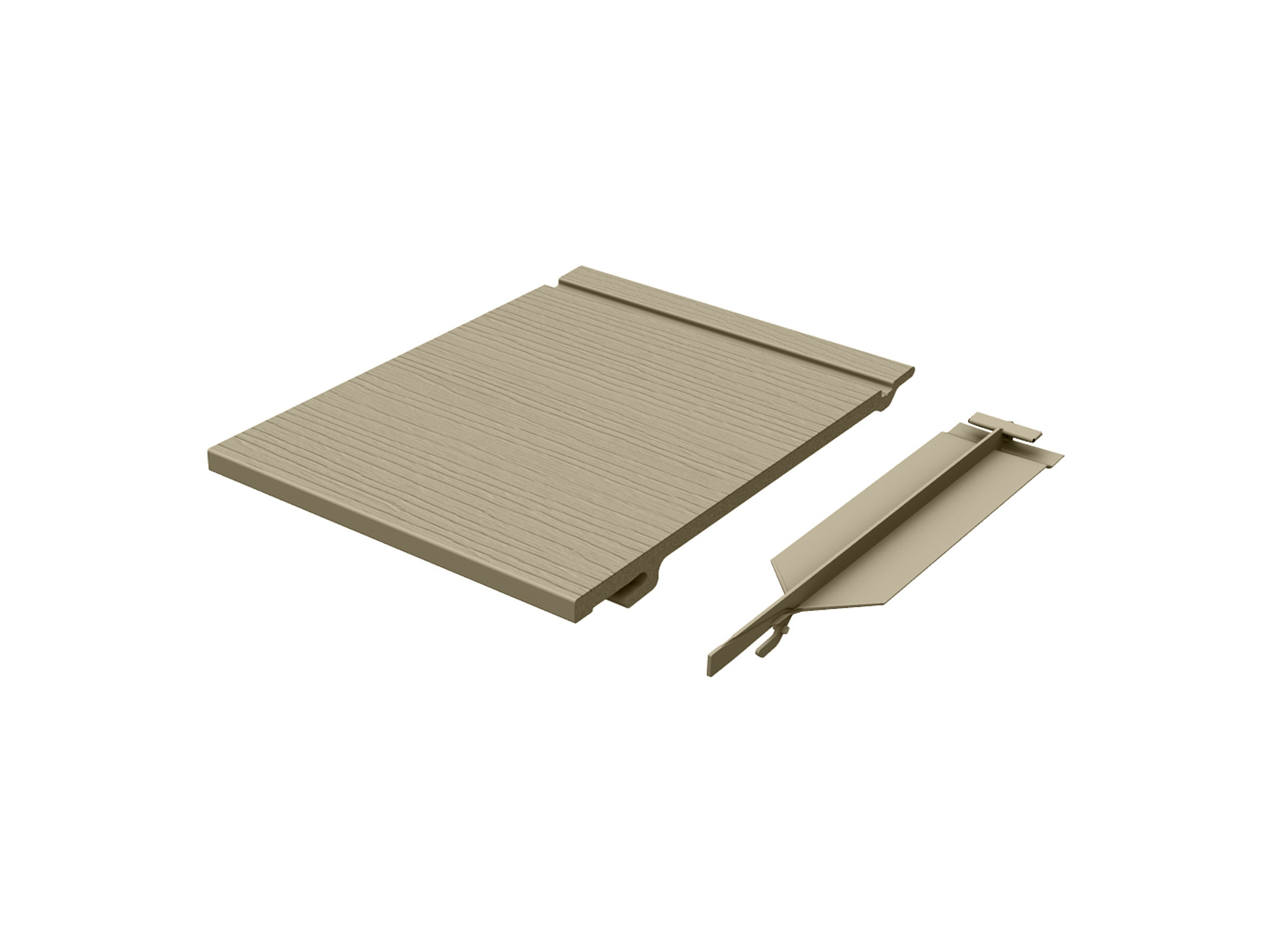 Kit clin de bardage structuré