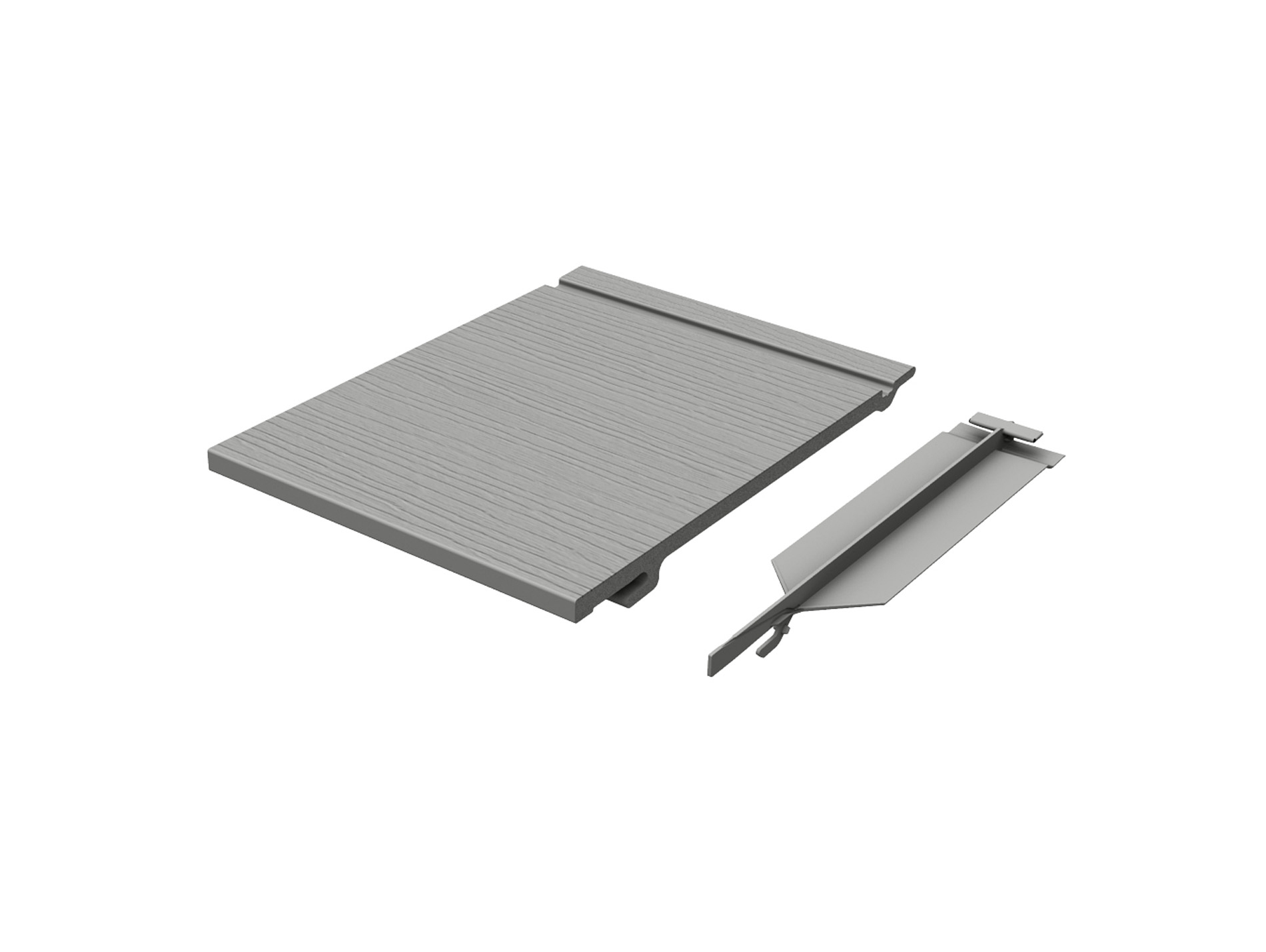 Kit clin de bardage structuré