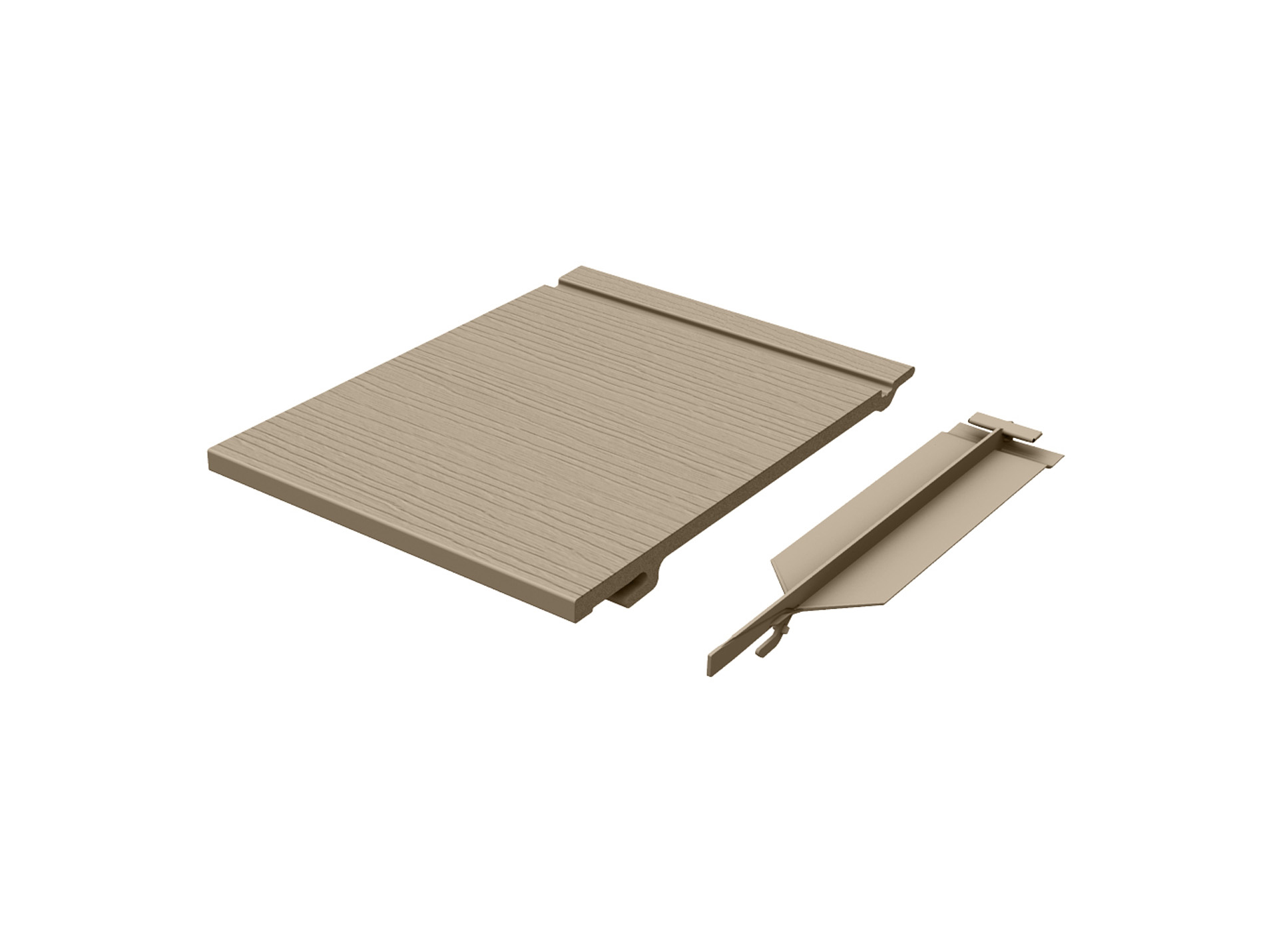 Kit clin de bardage structuré