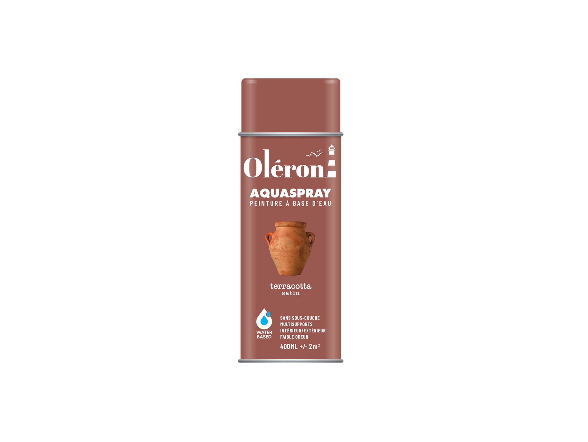 Peinture de décoration aérosol SOPPEC Aquaspray Terracotta 400ml