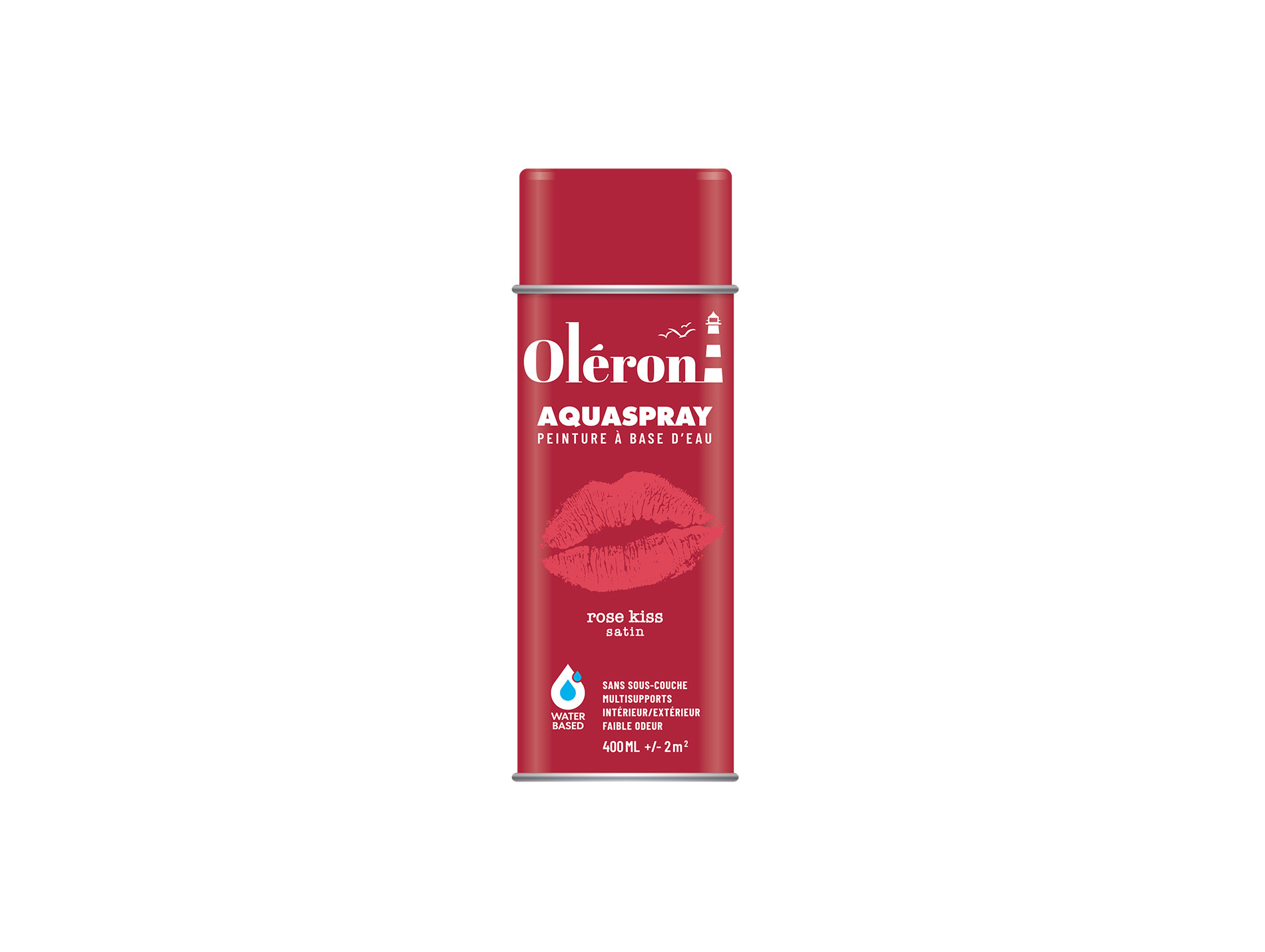 Peinture de décoration aérosol SOPPEC Aquaspray Rose kiss 400ml