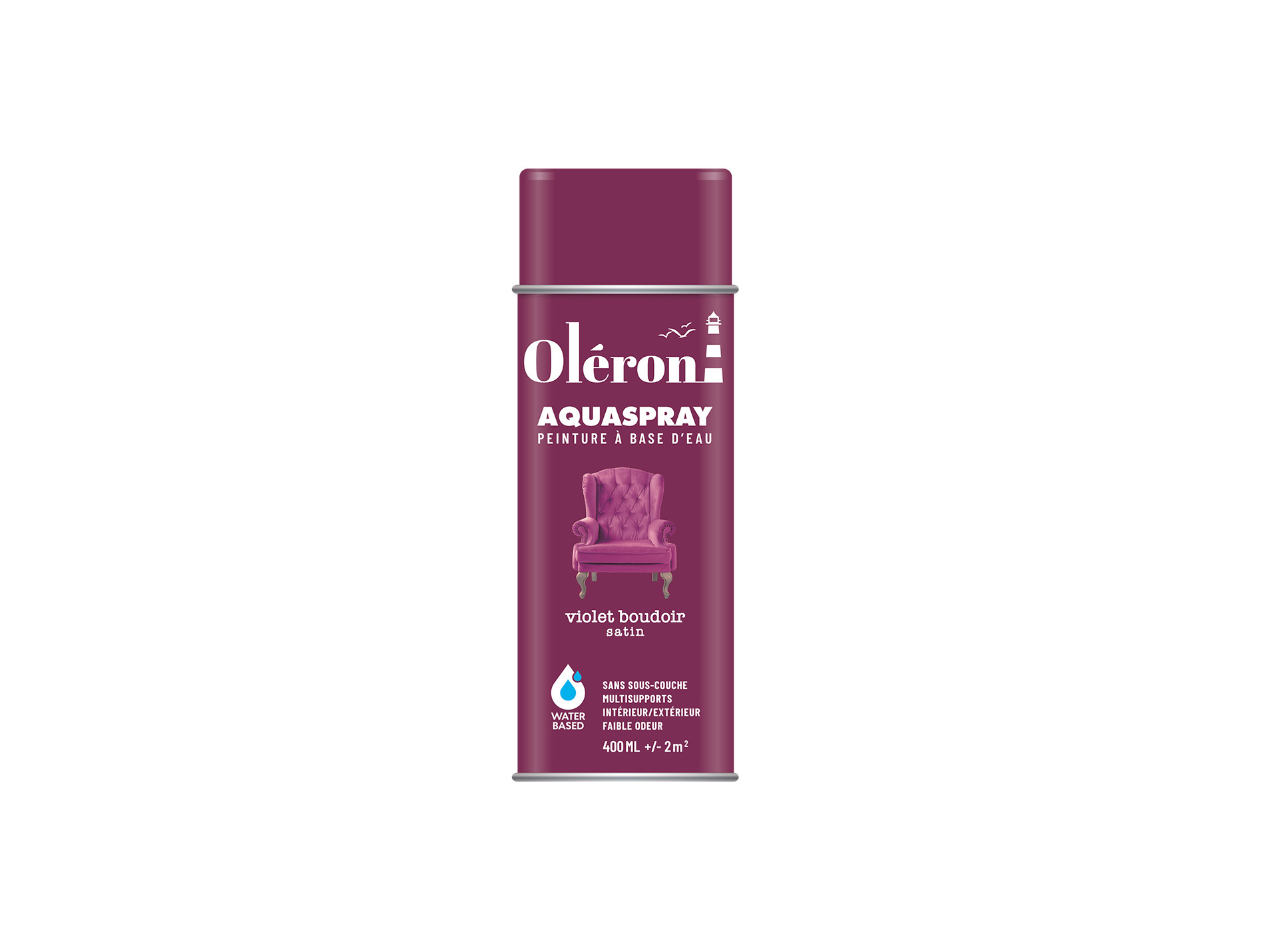 Peinture de décoration aérosol SOPPEC Aquaspray Violet 400ml