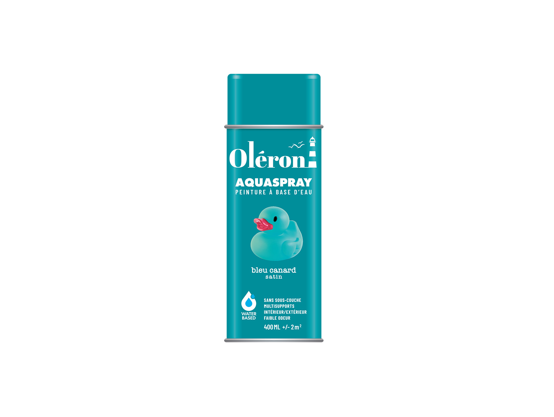 Peinture de décoration aérosol SOPPEC Aquaspray Bleu Canard 400ml