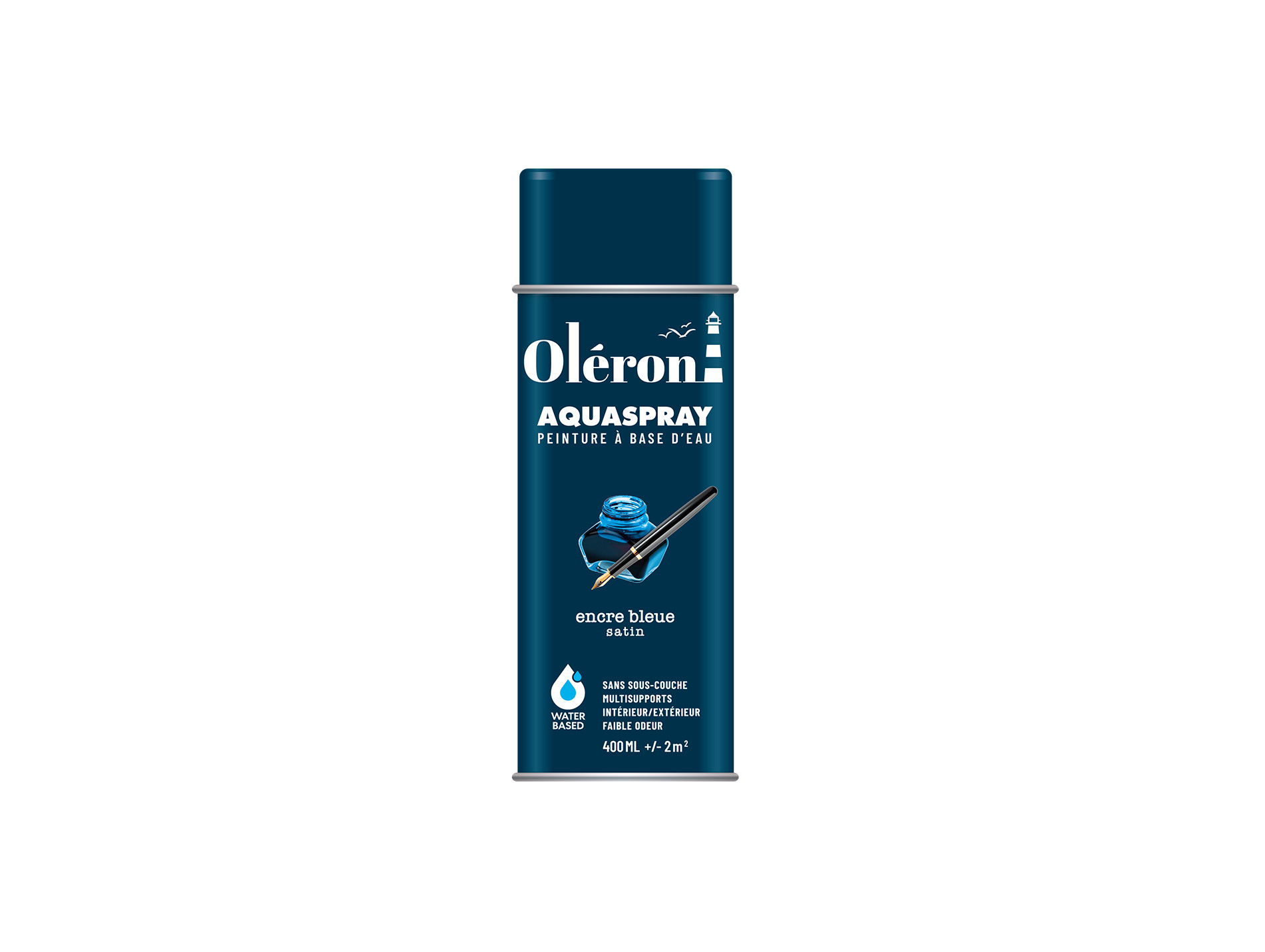 Peinture de décoration aérosol SOPPEC Aquaspray Encre bleue 400ml