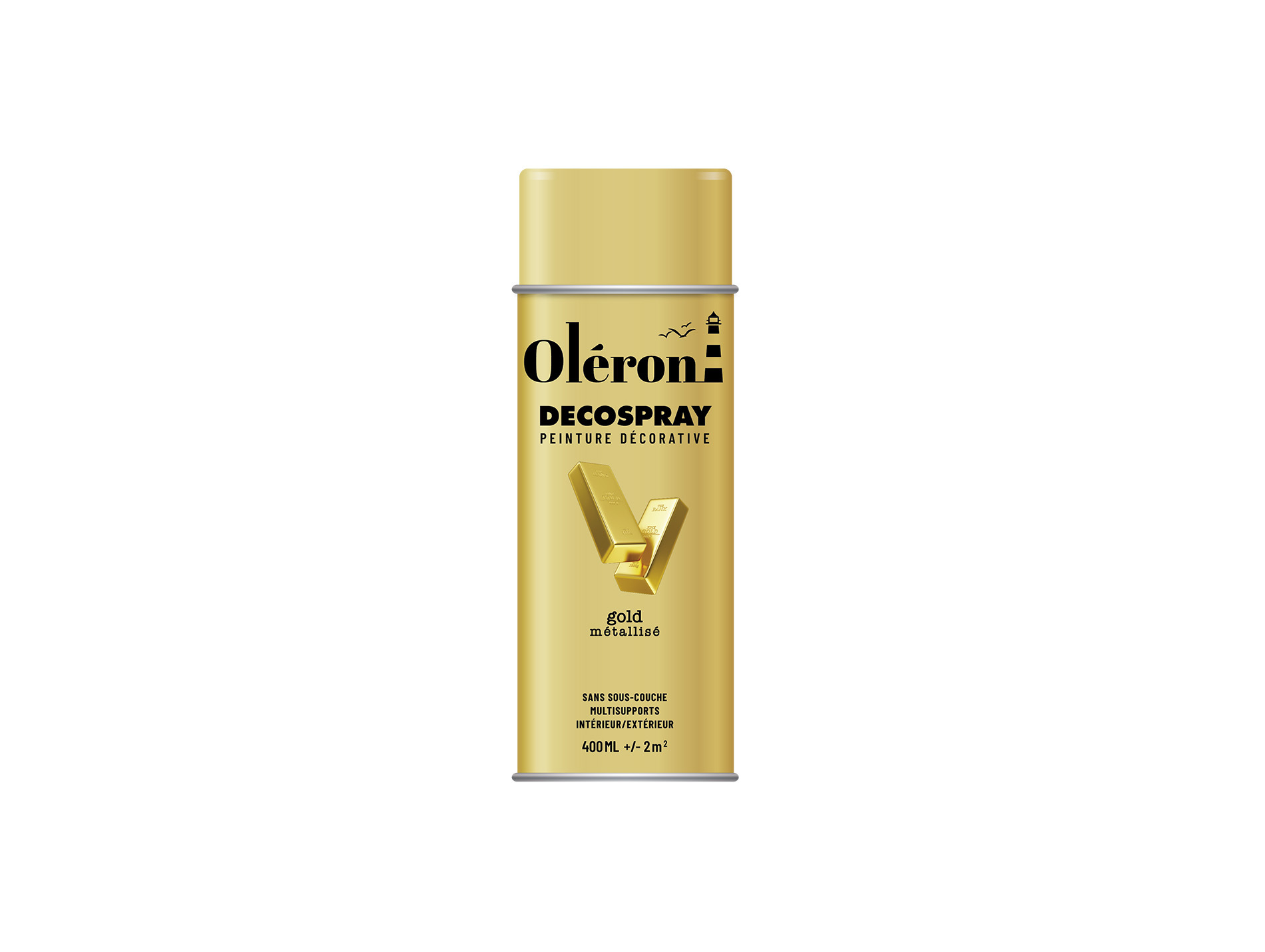 Peinture de décoration aérosol SOPPEC Aquaspray Or métal 400ml