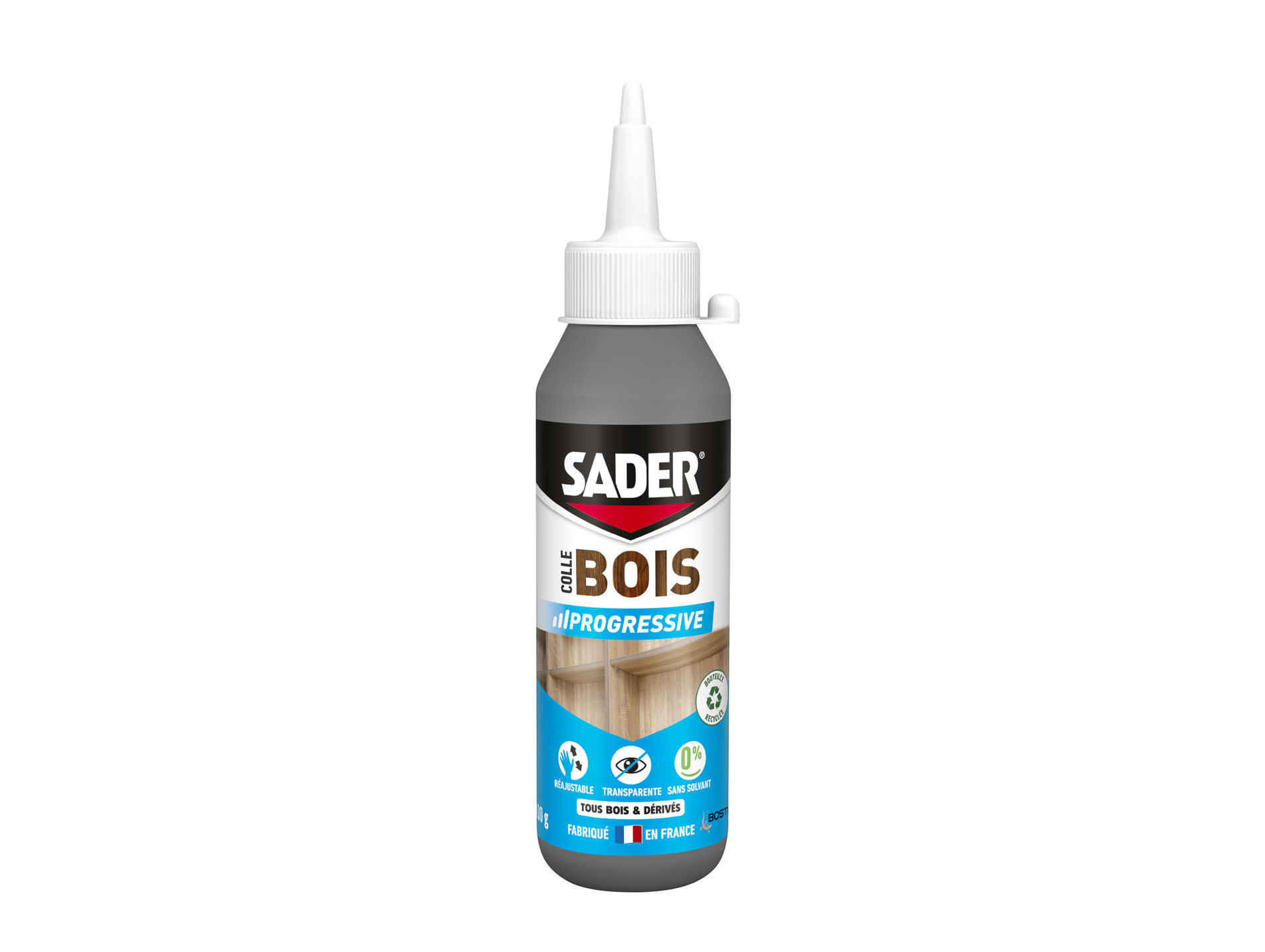 Colle bois SADER en biberon de 100g