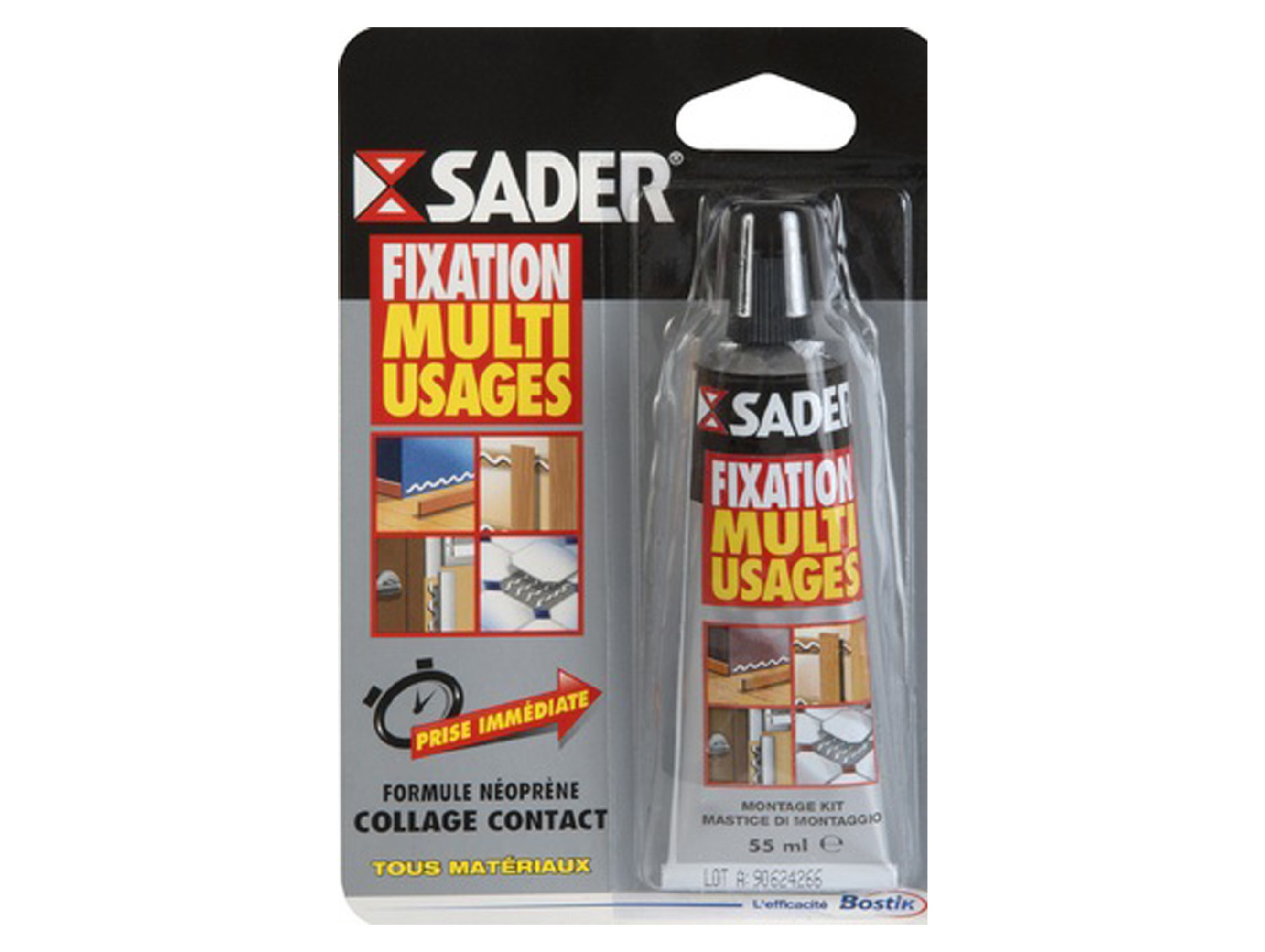 Colle mastic de fixation multi-usages SADER  55ml