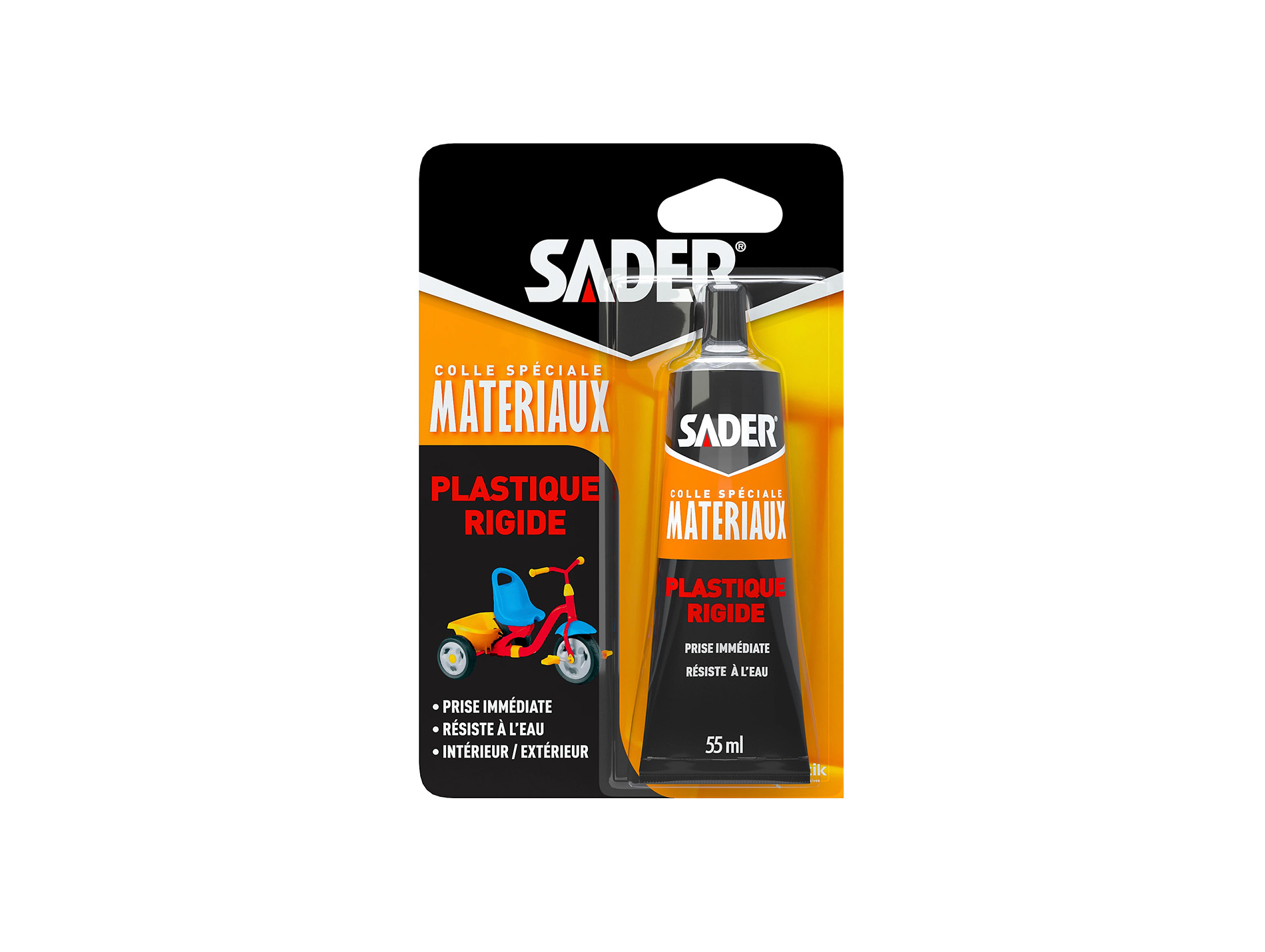 Colle plastique rigide SADER 55ml