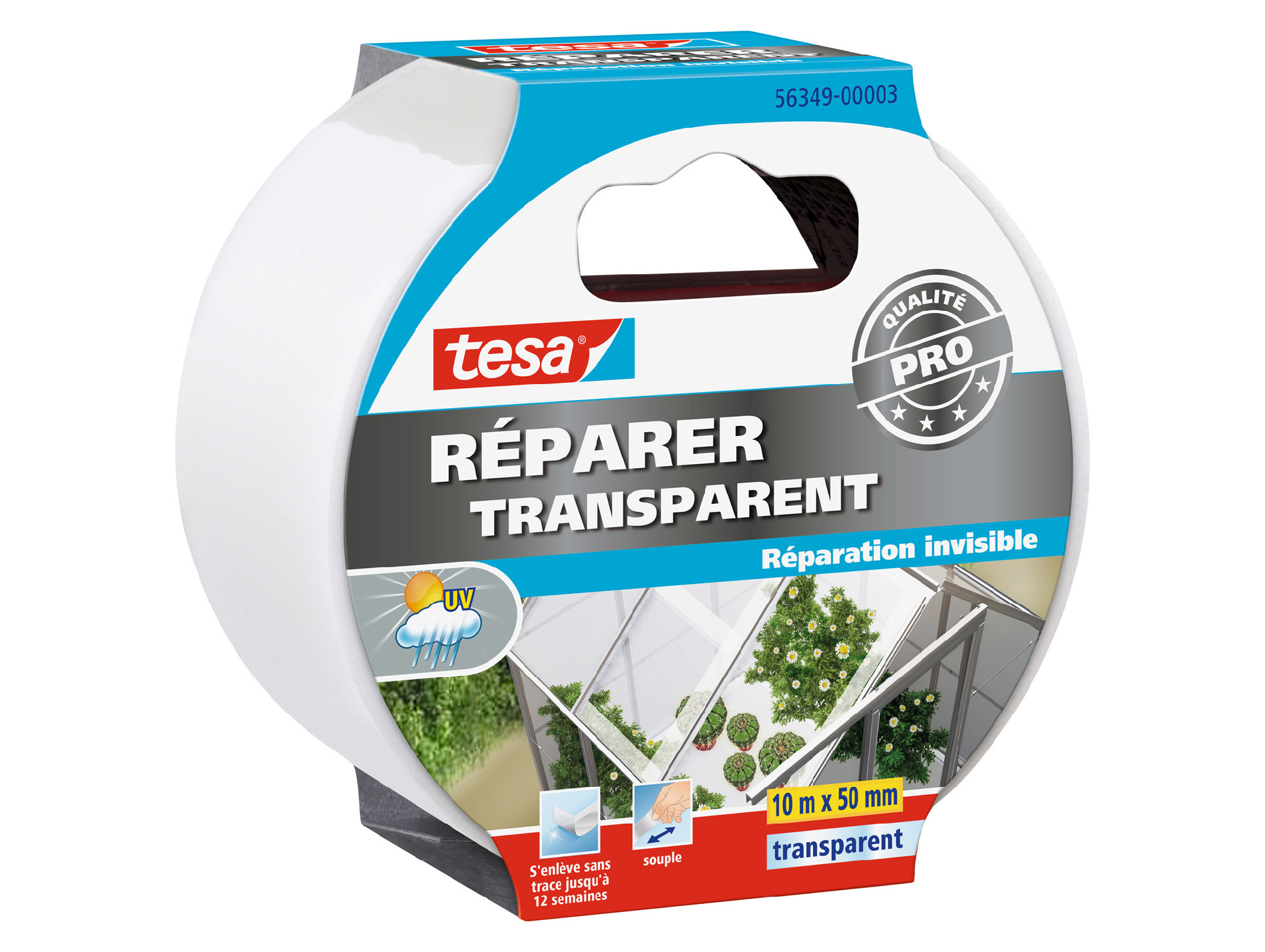 Adhésif TESA Réparer transparent l.48mm x L.10m
