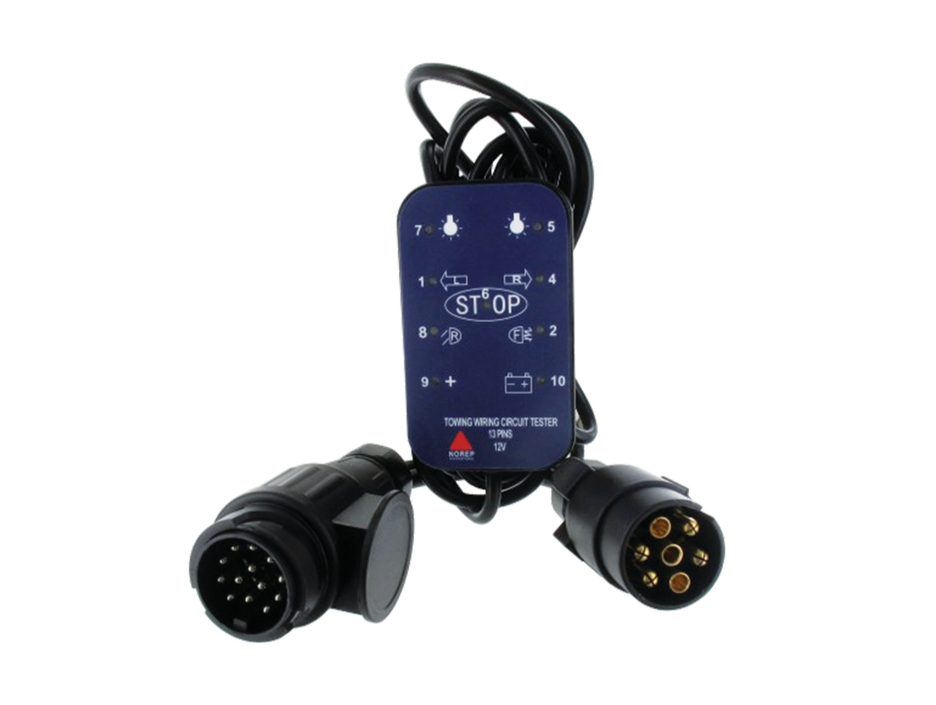 Testeur d'attelage NOREP LED 7/13 broches