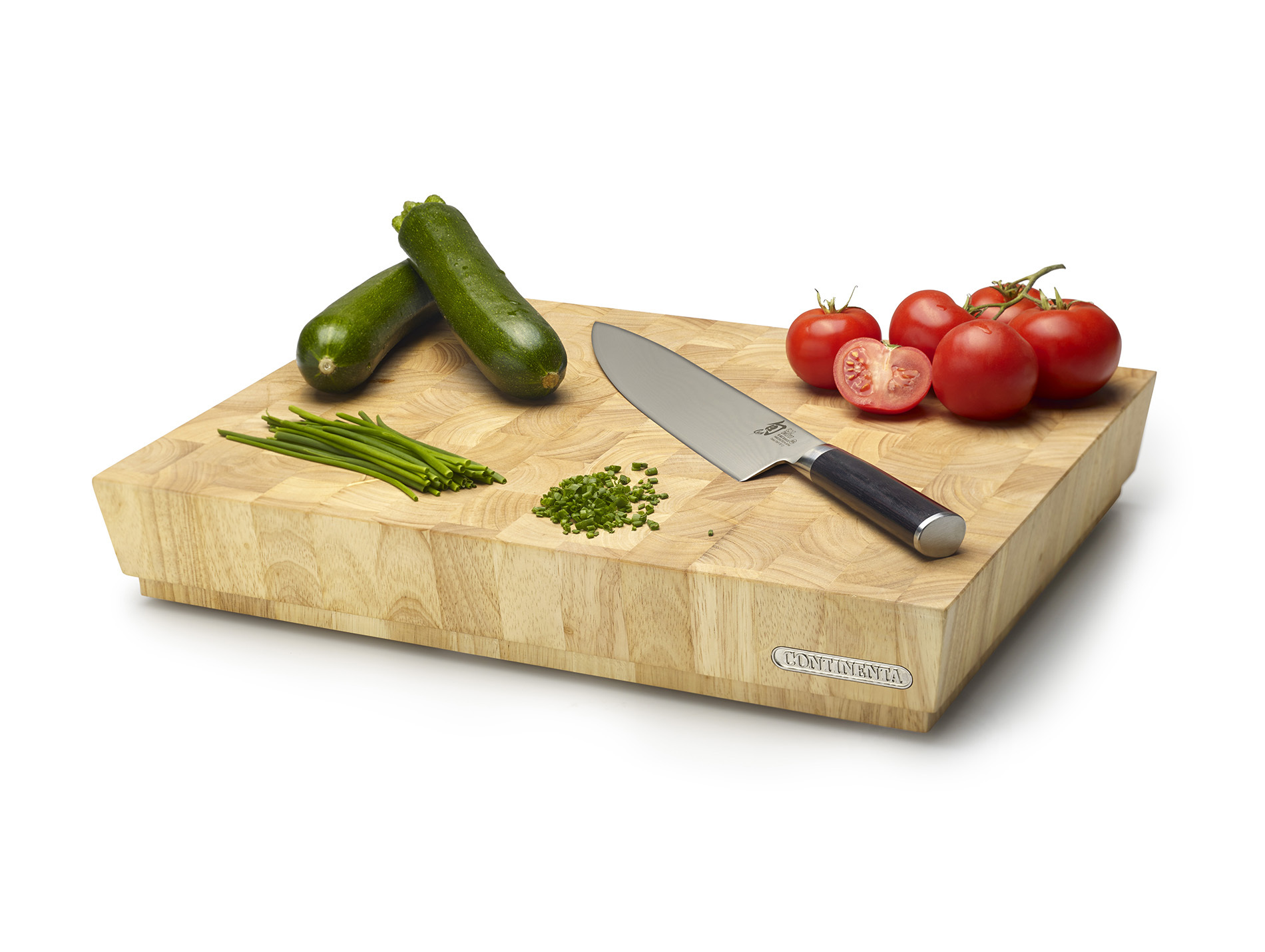 Billot en bois hévéa 48x36,5cm