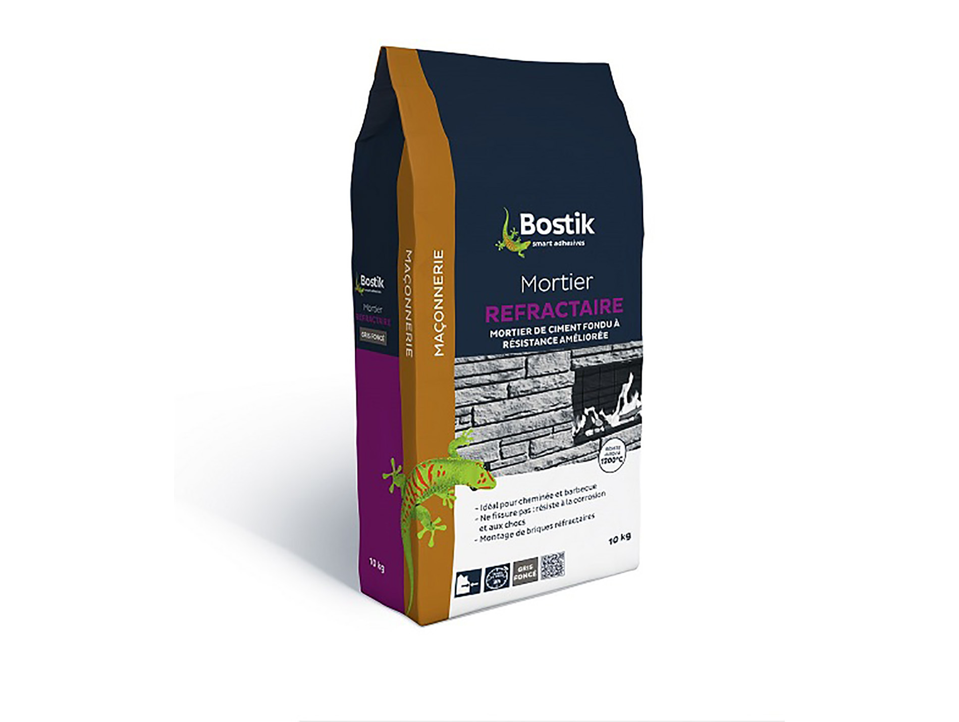 Mortier Réfractaire poudre BOSTIK 10kg