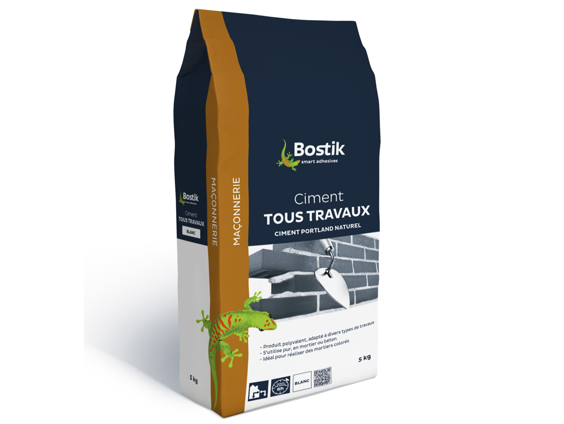 Ciment blanc pour tous travaux BOSTIK 5kg