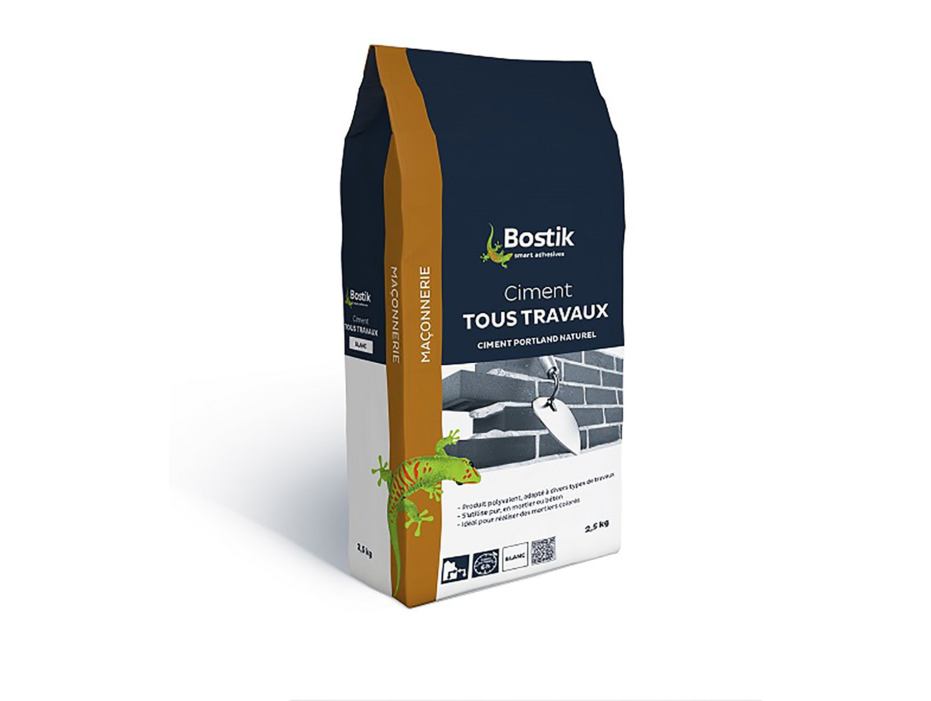 Ciment blanc pour tous travaux BOSTIK 2,5kg