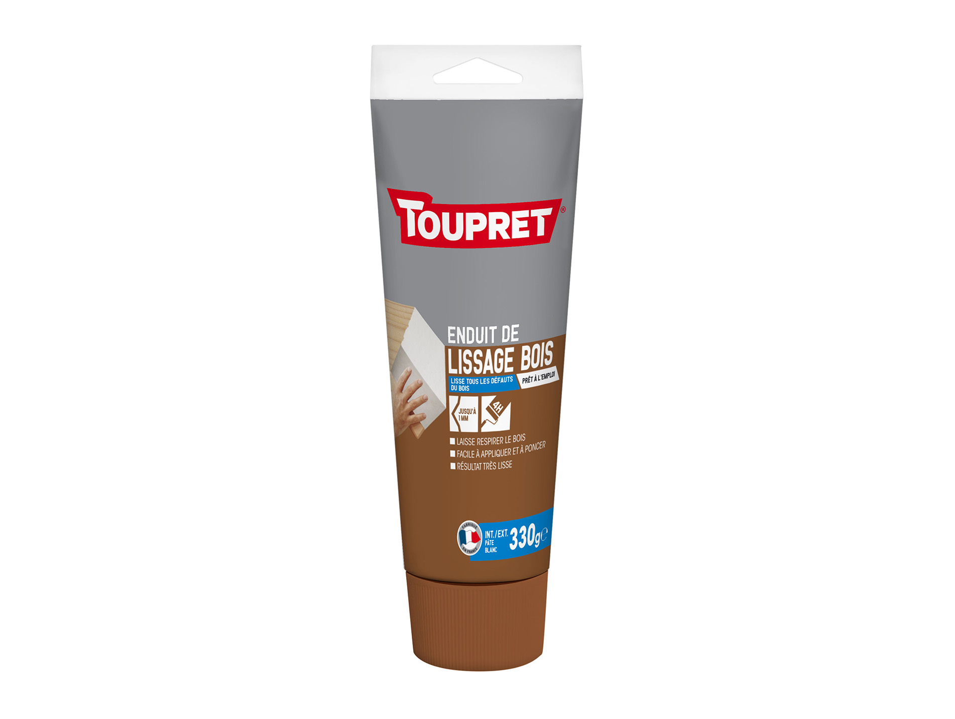 Enduit de lissage bois TOUPRET en pâte 330g