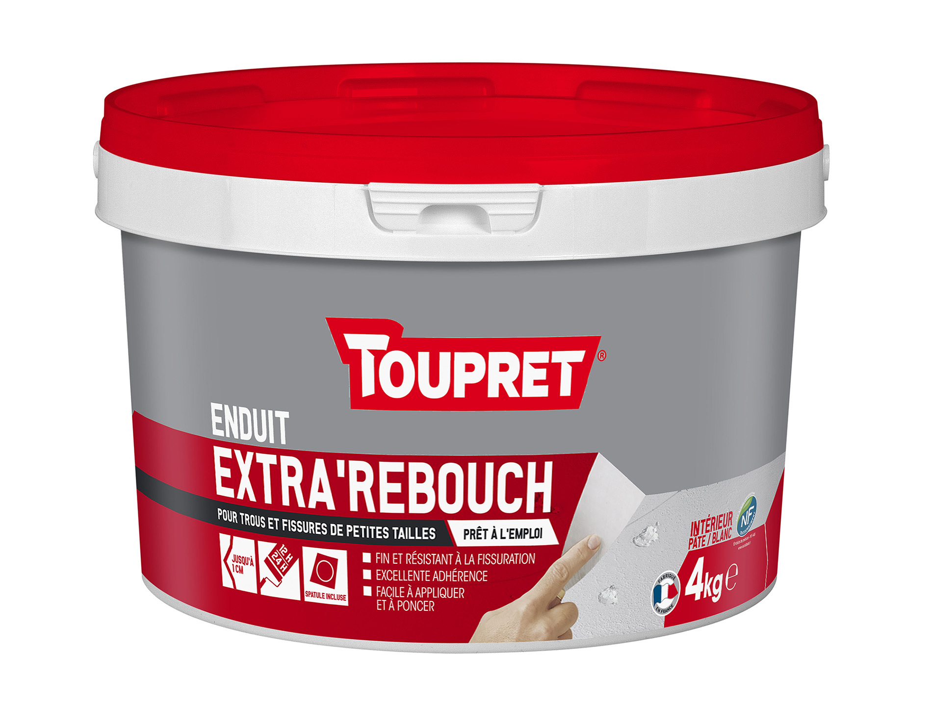 Enduit extra'rebouch TOURPET en pâte 4kg