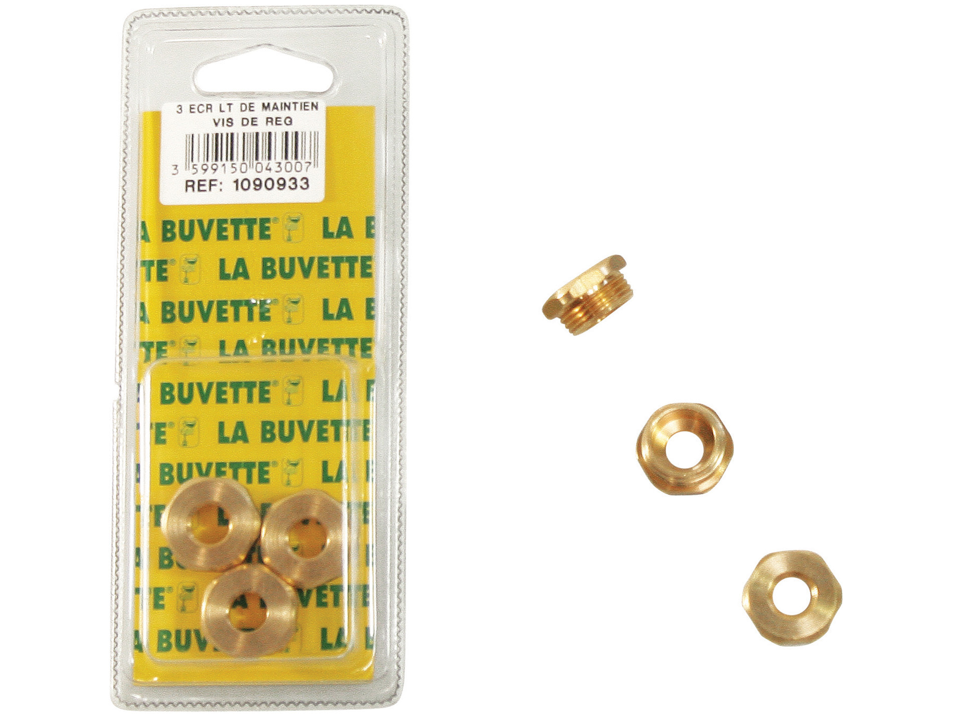 Ecrou maintien vis réglage x3
