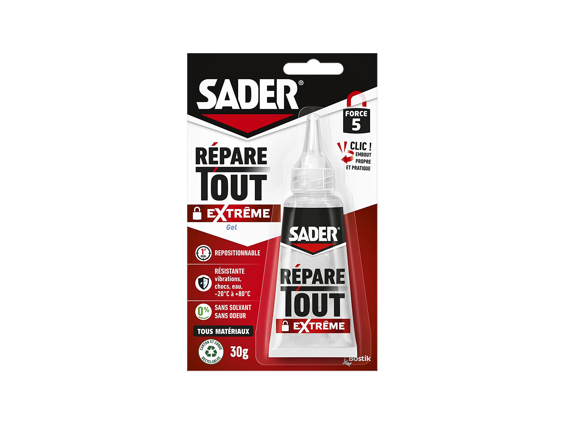 Colle répare tout extrême SADER Gel 30g