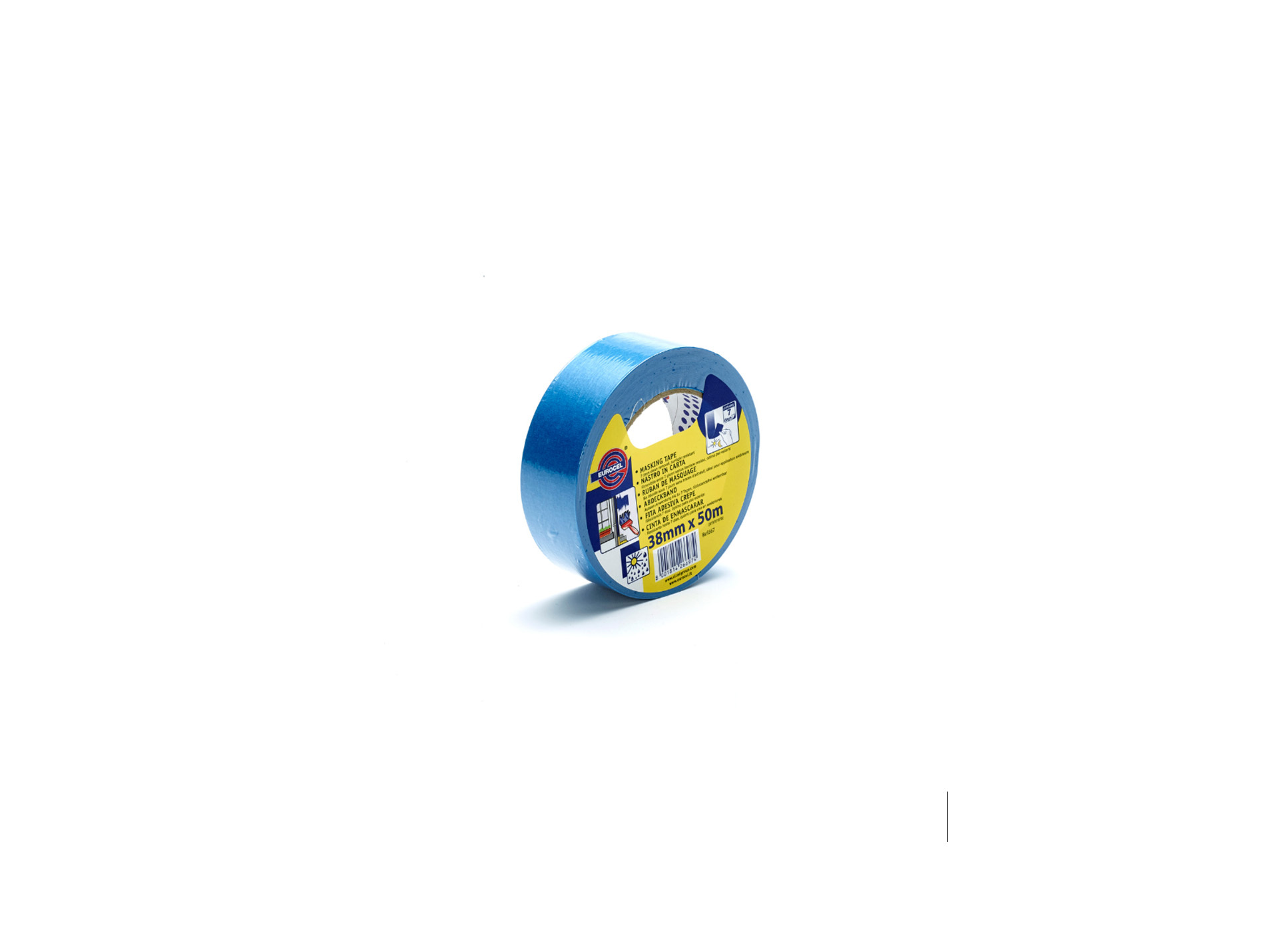 Adhésif de masquage extérieur EUROCEL Bleu l.38mm x L.50m