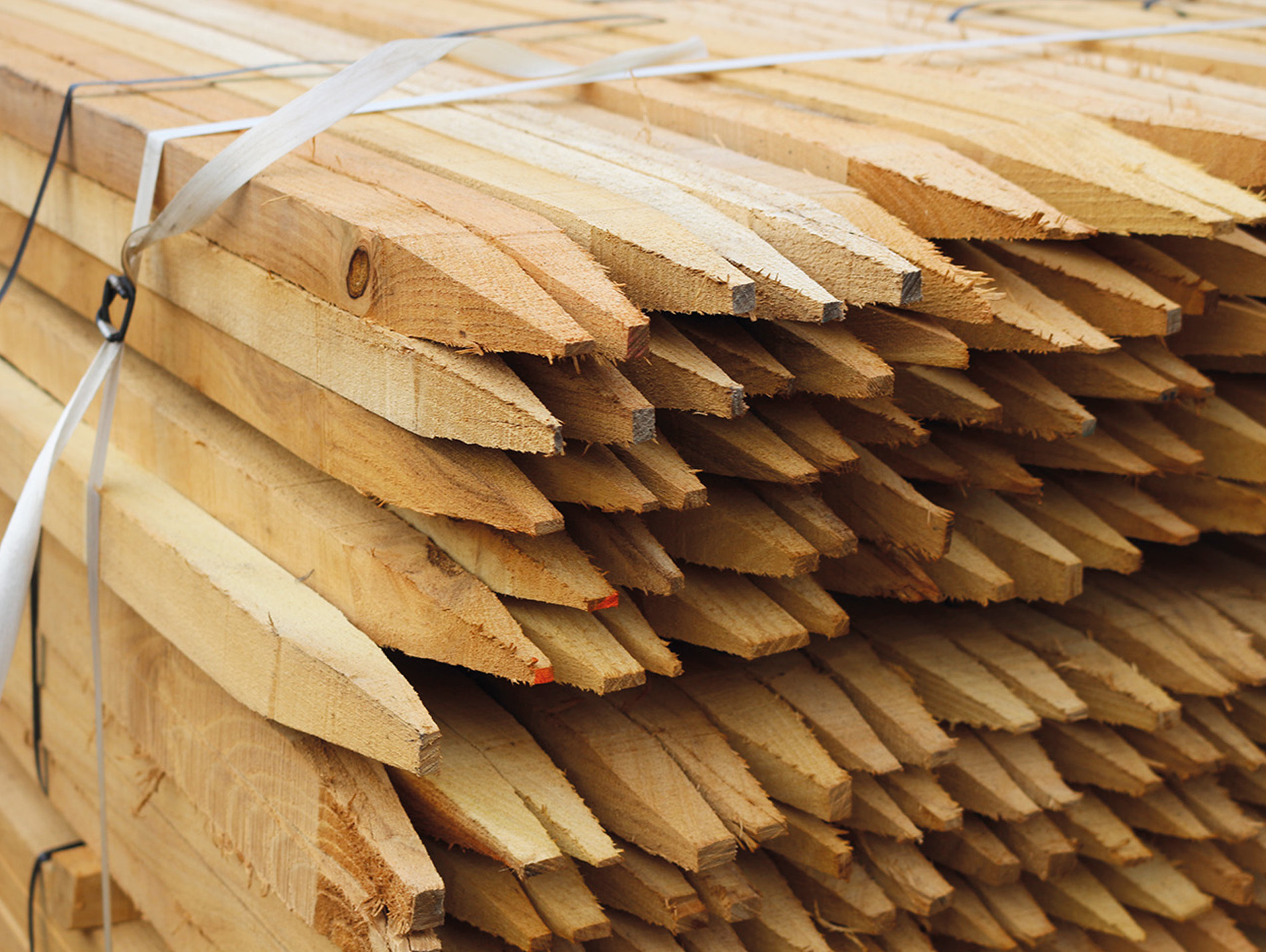 Tuteurs carrés épointés DEBARGE 30x30mm H1,5m