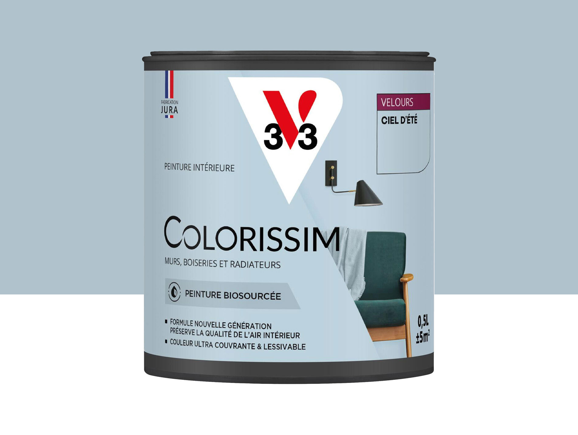 Peinture de décoration Colorissim V33 Ciel d'été velours 500ml