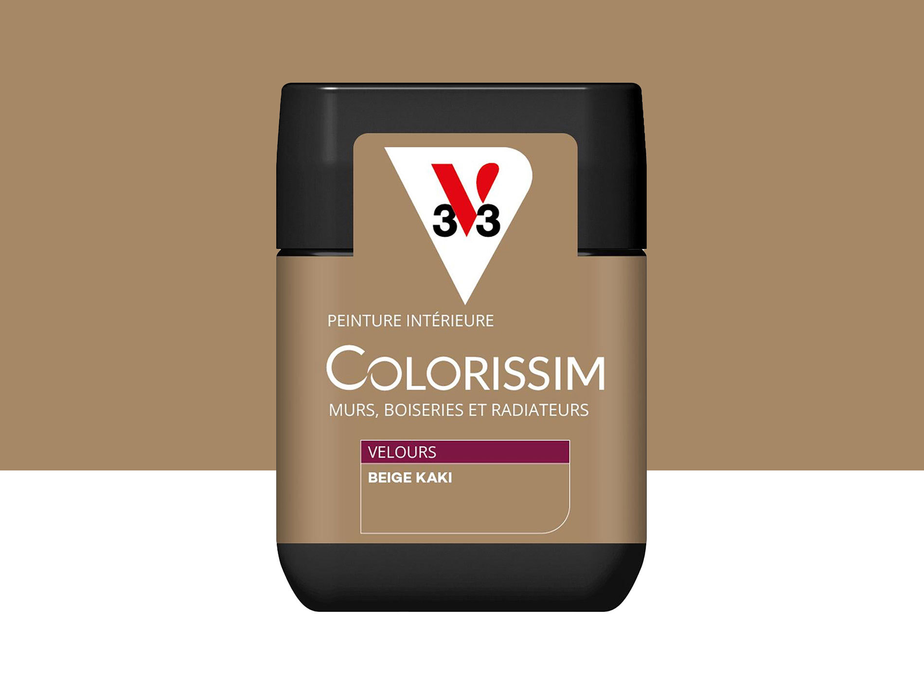 Peinture de décoration Colorissim V33 Beige Kaki velours 75ml