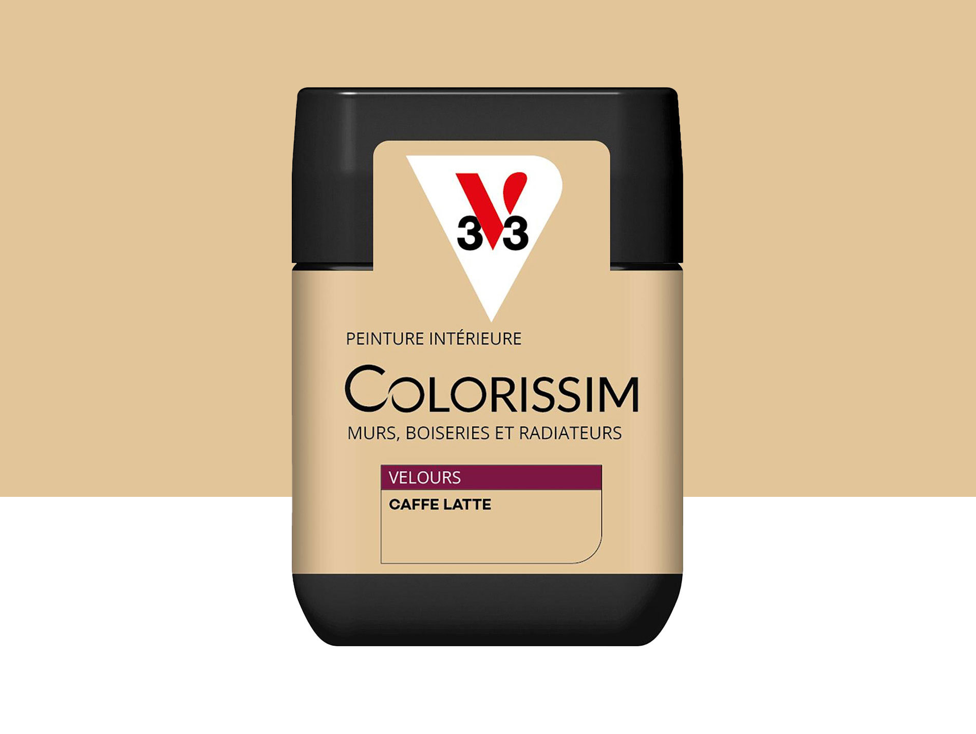 Peinture de décoration Colorissim V33 Café latte velours 75ml