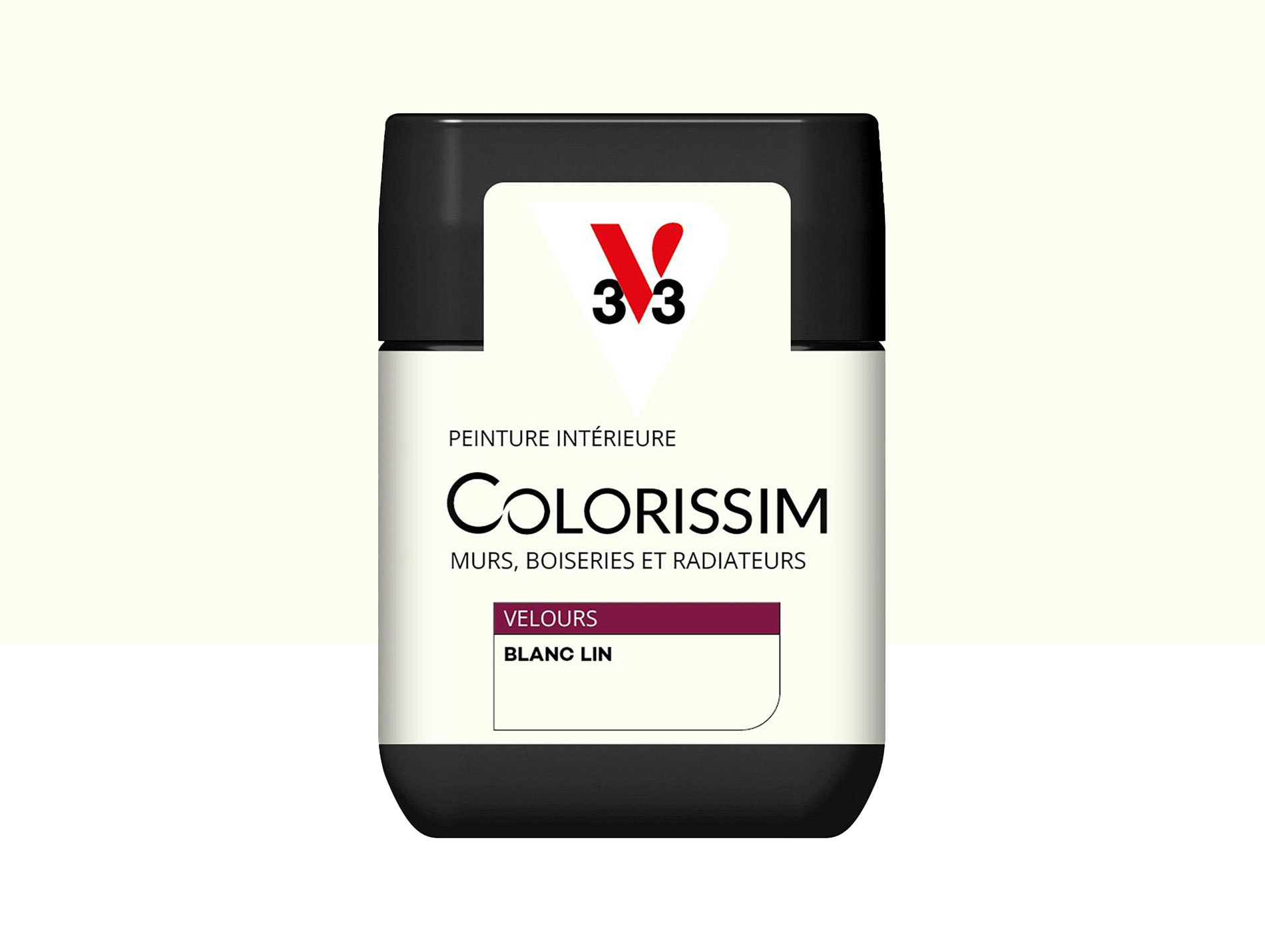 Peinture de décoration Colorissim V33 Blanc Lin velours 75ml