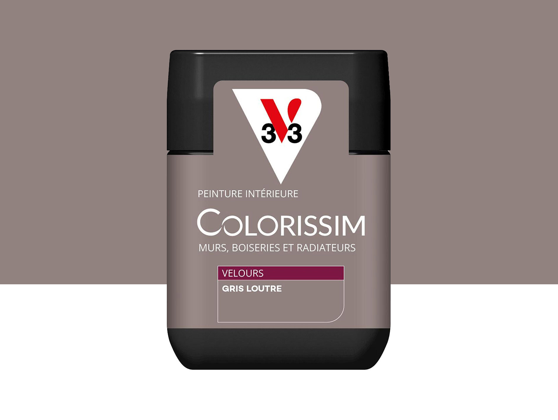 Peinture de décoration Colorissim V33 Gris Loutre velours 75ml