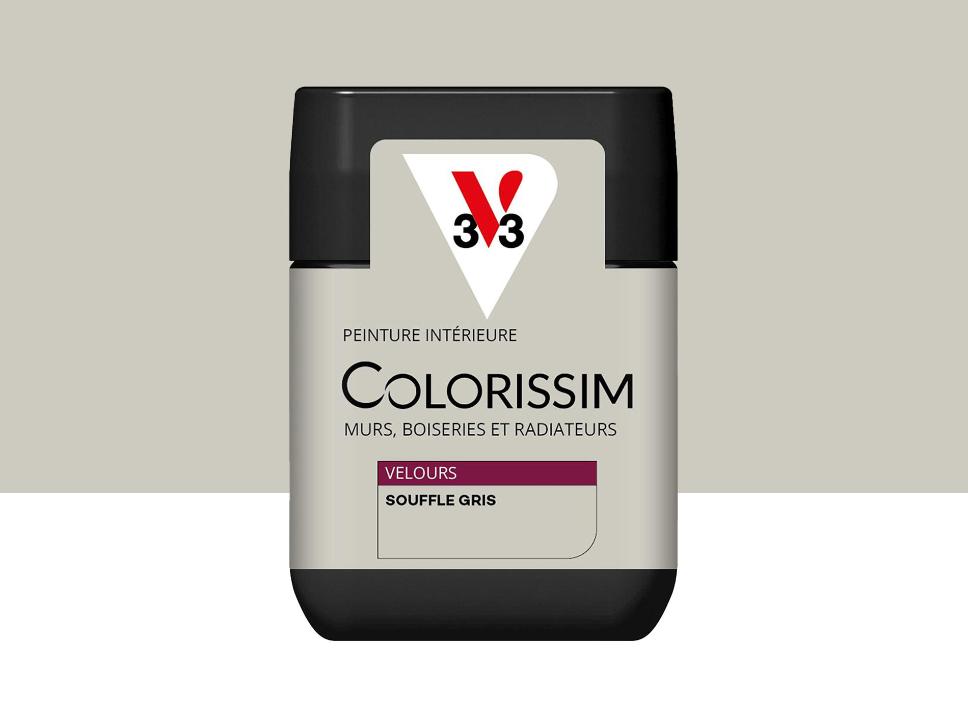Peinture de décoration Colorissim V33 Souffle Gris velours 75ml
