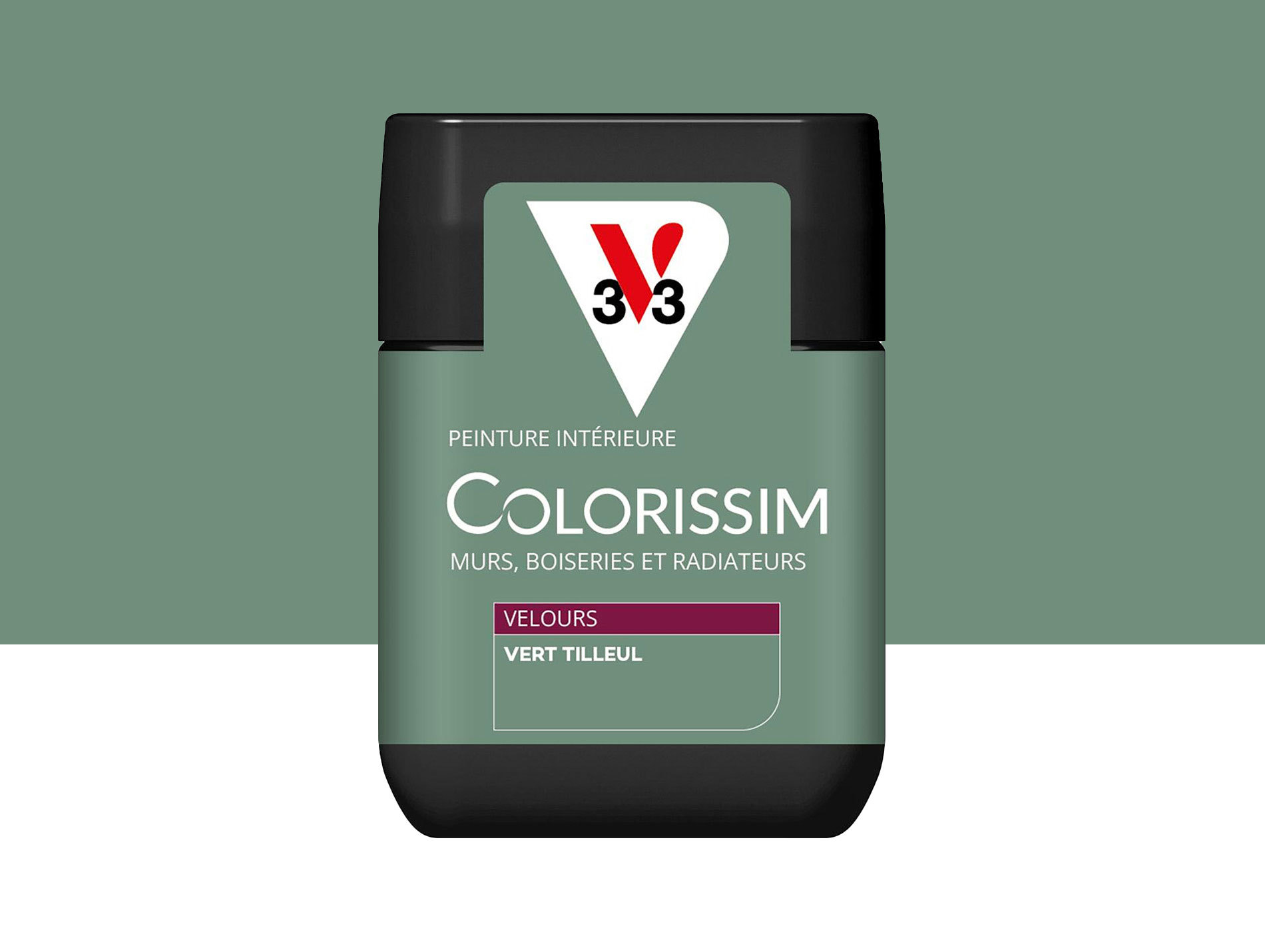 Peinture de décoration Colorissim V33 Vert tilleul velours 75ml